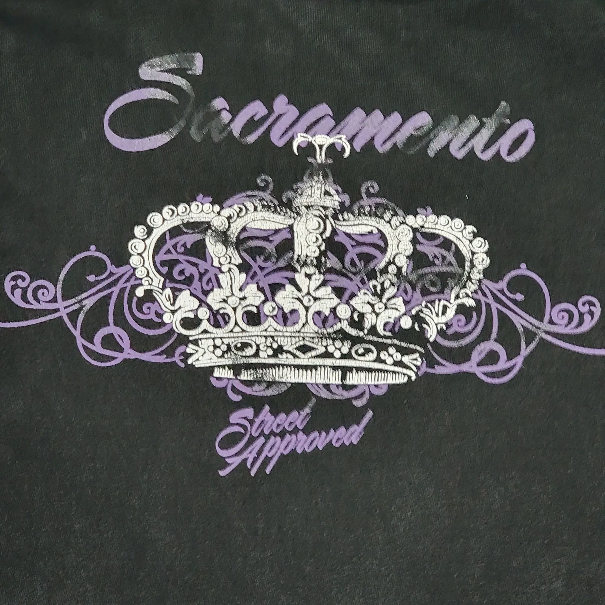 Sacramento Kings Vintage 00s F*ck All King Haters T-Shirt Nba Basketball Street Approved Rap100% Cotton Size 2xl - Image 5