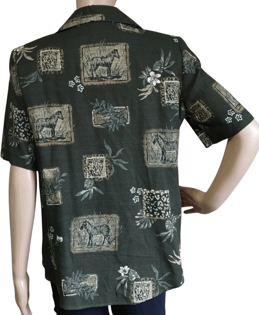 90's Safari Print Shirt - Image 2