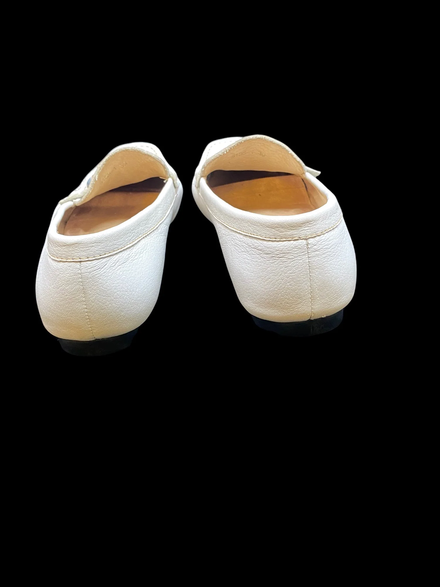 Salvatore Ferragamo White Leather Womens Loafers by Salvatore Ferragamo - Image 4