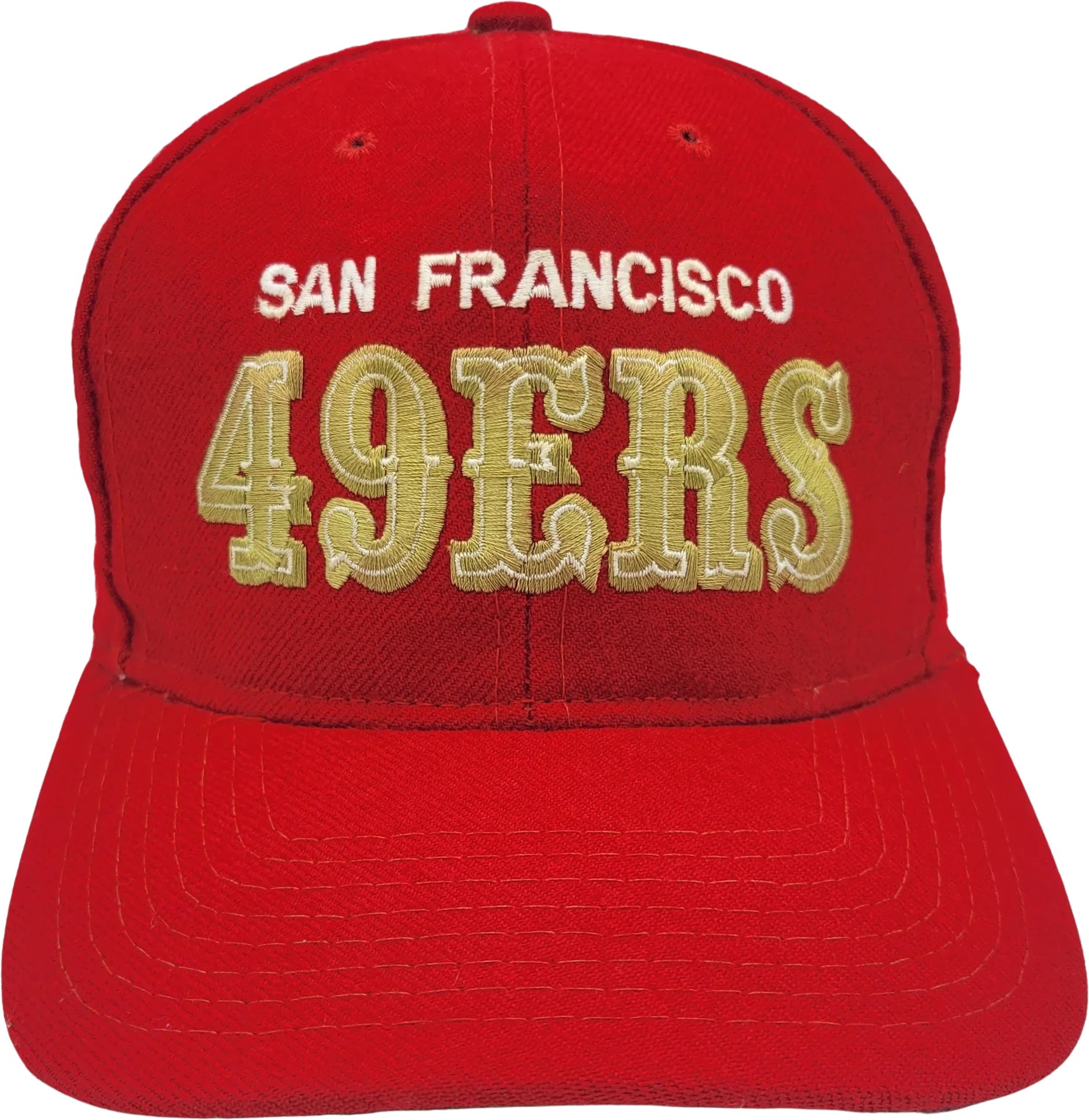 San Francisco 49ers Vintage 80s Starter Wool Snapback Hat Nfl Football Red Gold Baseball Cap 100% Wool by Starter