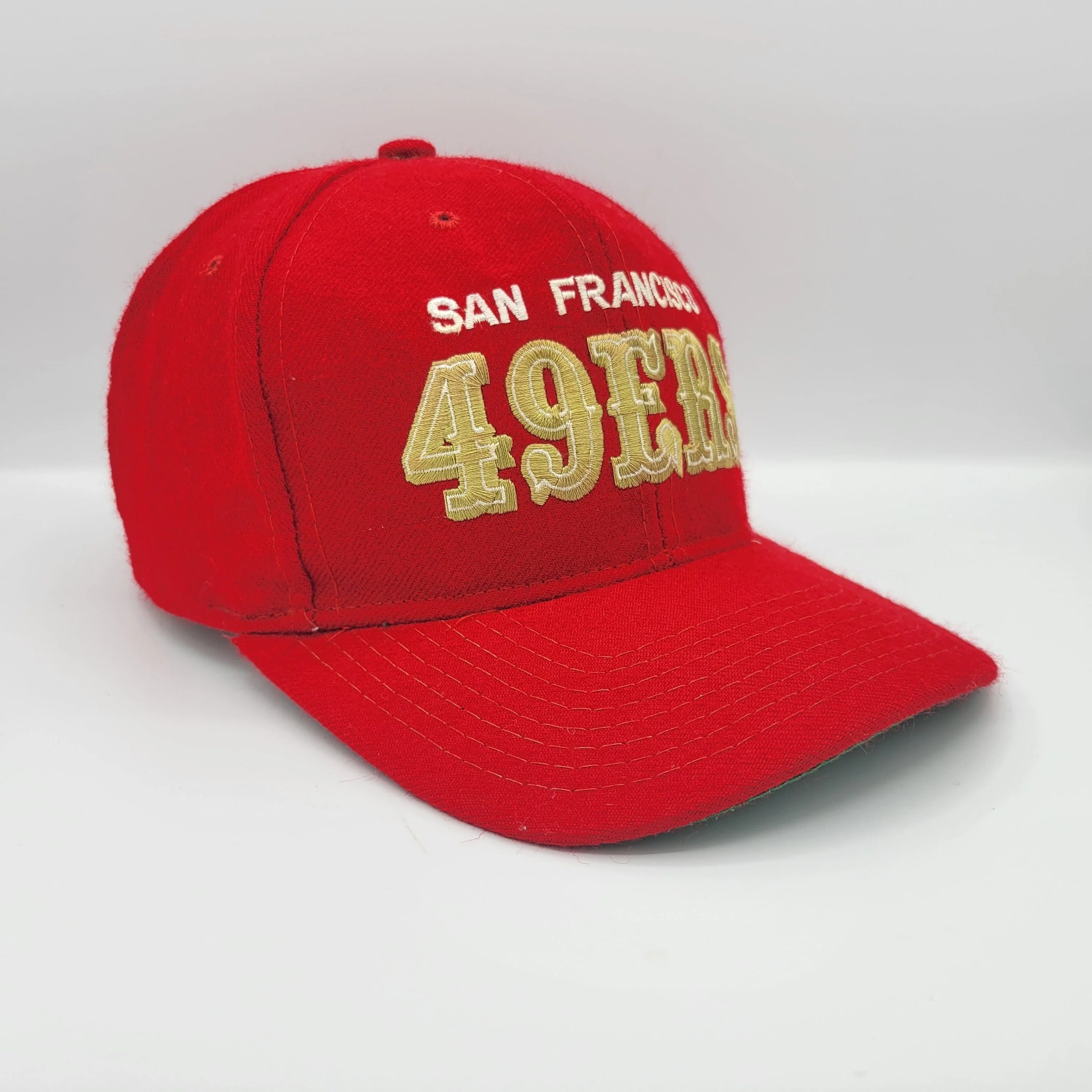 San Francisco 49ers Vintage 80s Starter Wool Snapback Hat Nfl Football Red Gold Baseball Cap 100% Wool by Starter - Image 2