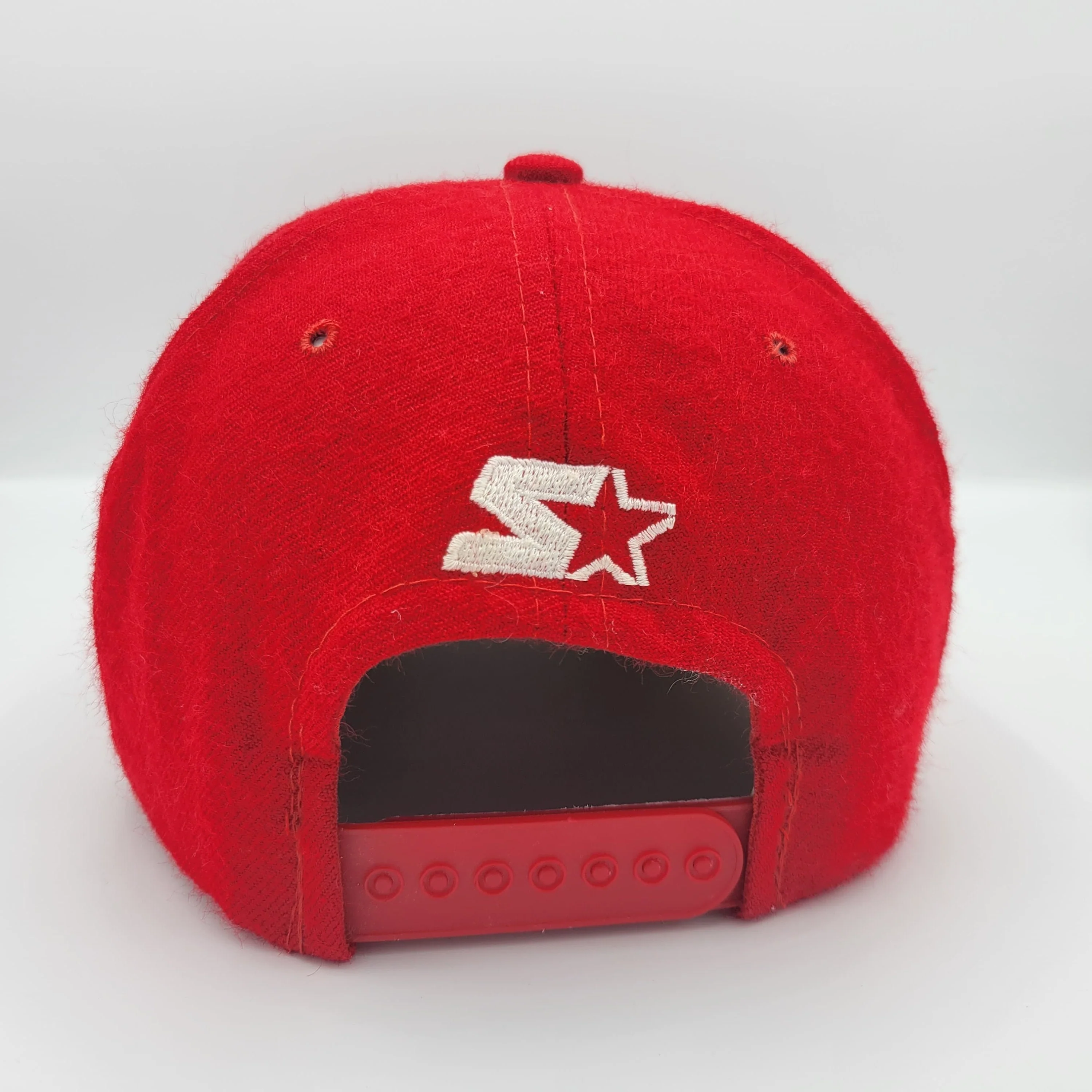 San Francisco 49ers Vintage 80s Starter Wool Snapback Hat Nfl Football Red Gold Baseball Cap 100% Wool by Starter - Image 4