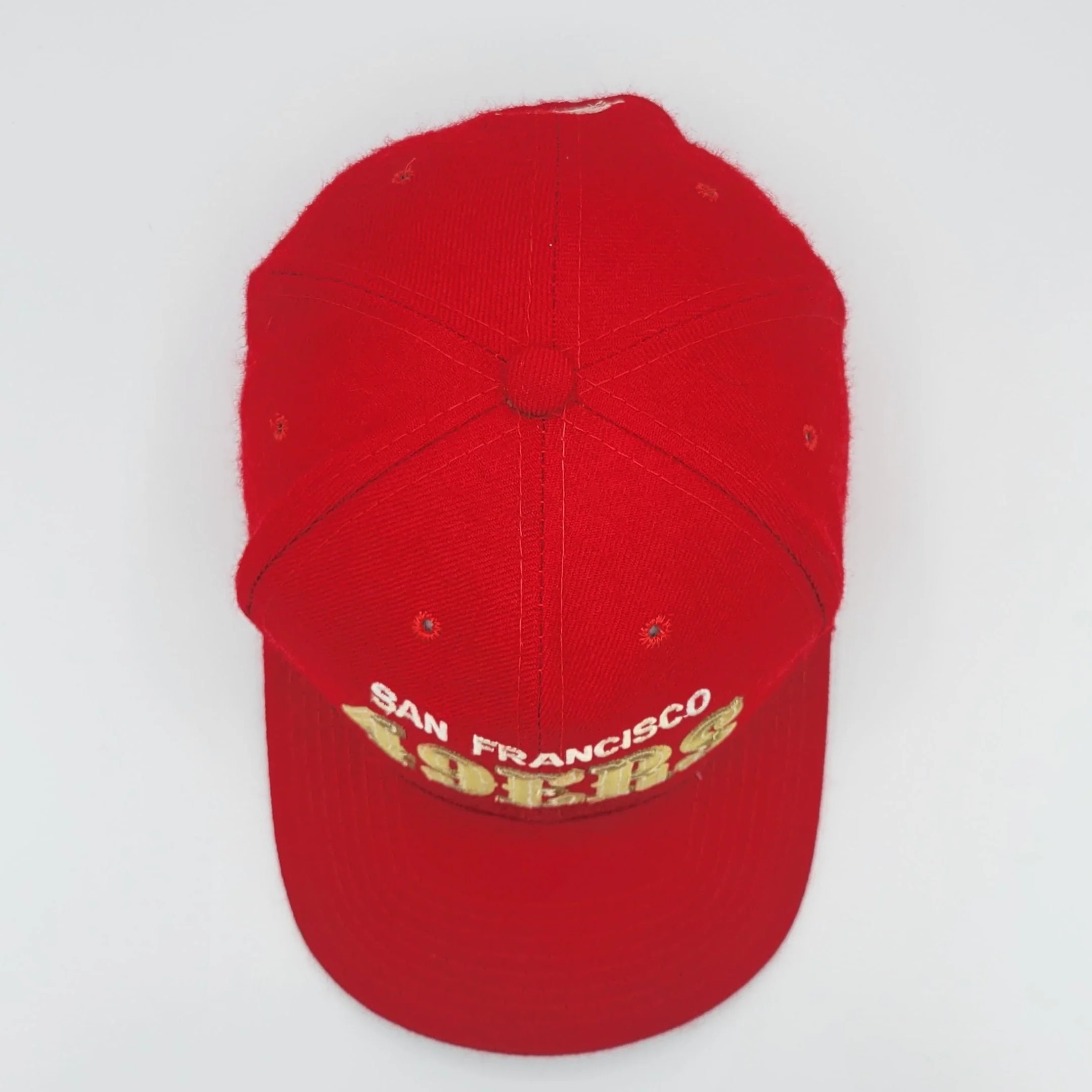 San Francisco 49ers Vintage 80s Starter Wool Snapback Hat Nfl Football Red Gold Baseball Cap 100% Wool by Starter - Image 8