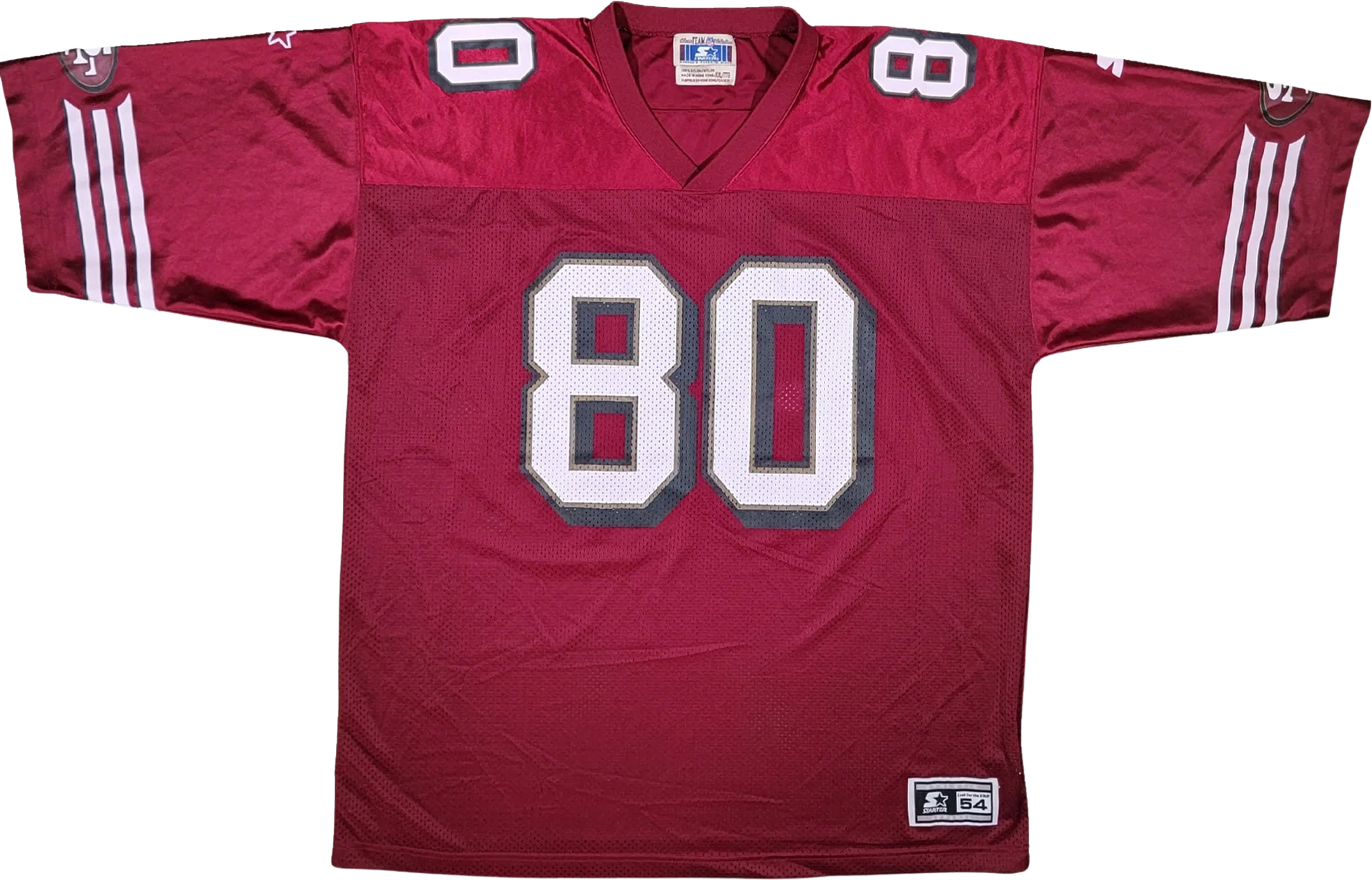 San Francisco 49ers Vintage 90s Jerry Rice Starter Football Jersey Nfl Maroon Red Shirt Classic Team Collection 2xl by Starter