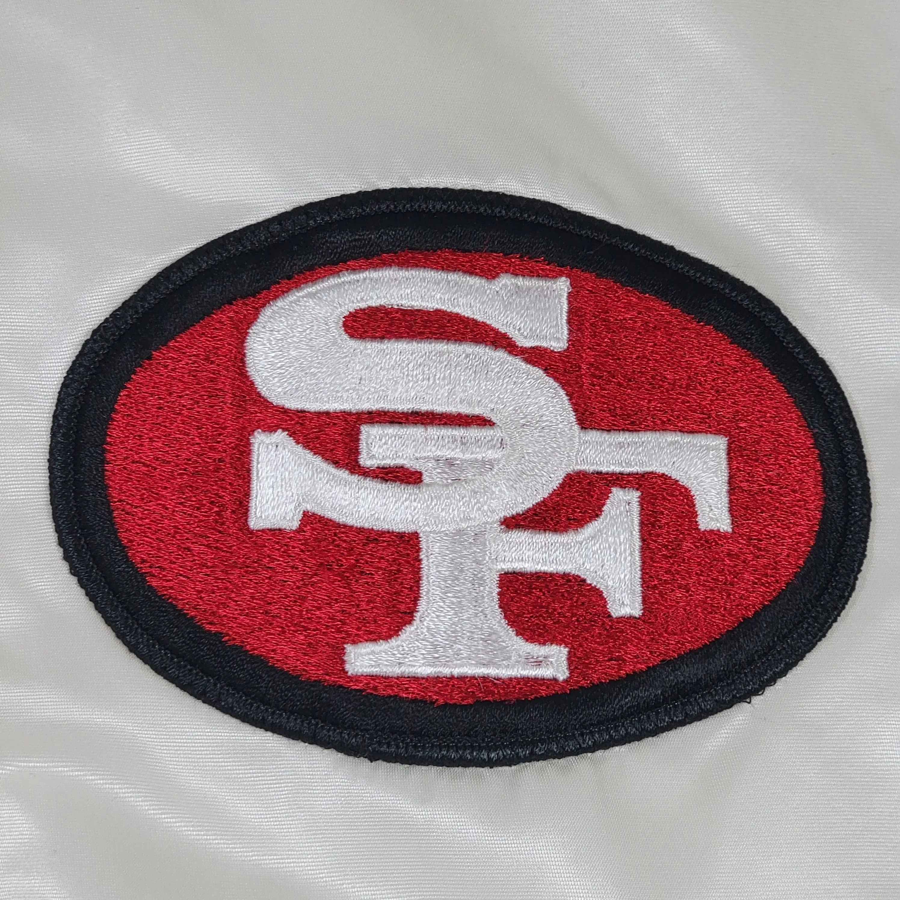 San Francisco 49ers Vintage Starter Satin Bomber Jacket Nfl Football Coat Authentic Pro Line Size Men's Large by Starter - Image 3