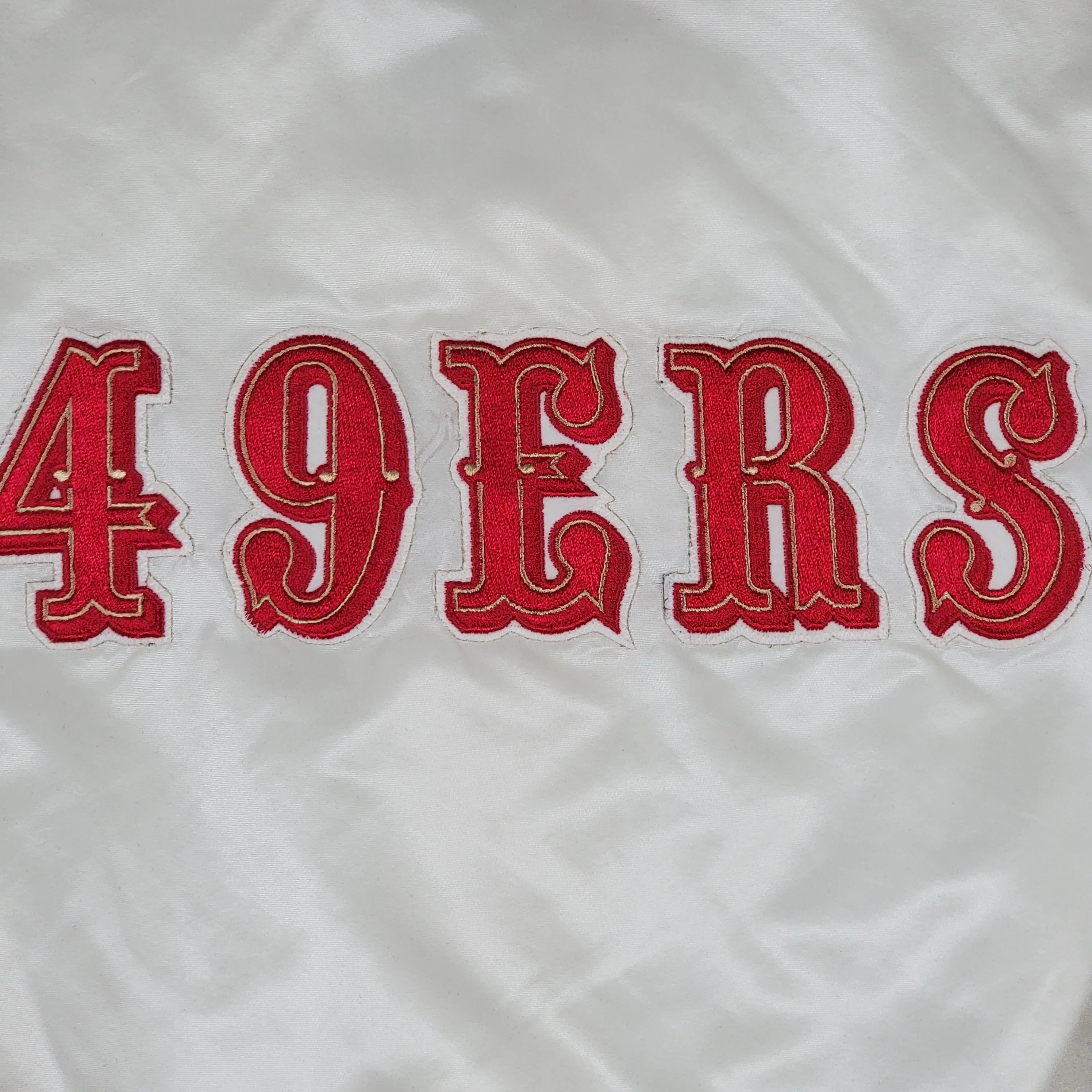 San Francisco 49ers Vintage Starter Satin Bomber Jacket Nfl Football Coat Authentic Pro Line Size Men's Large by Starter - Image 4
