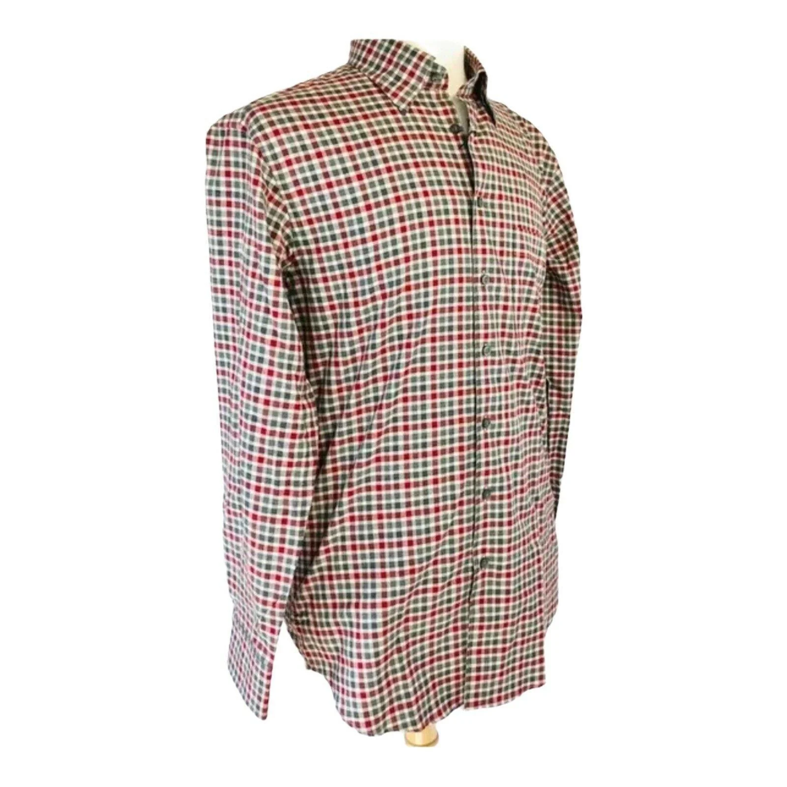 Scott Barber Mens Button Plaid Down Shirt by Scott Barber - Image 3