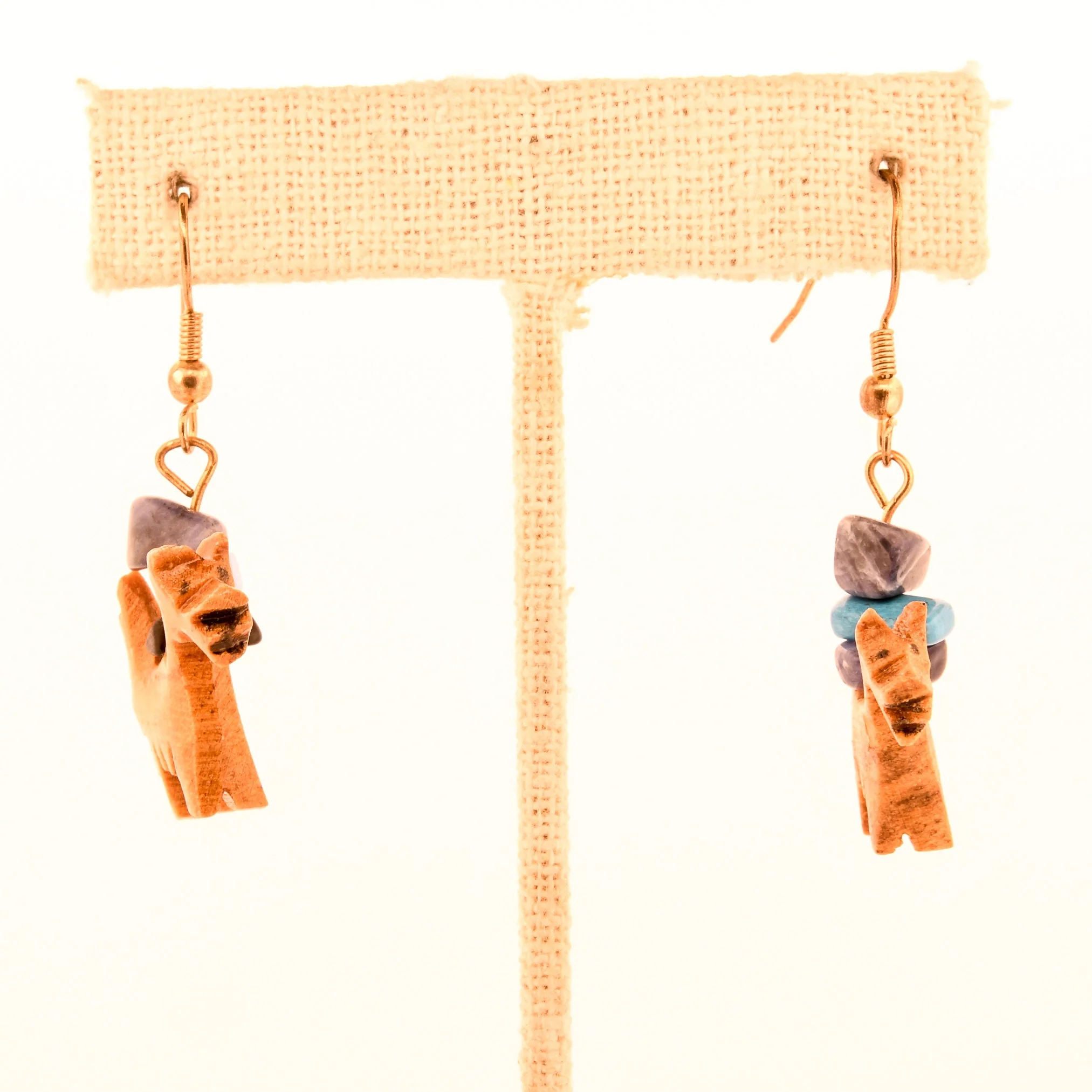 Scottish Dog Terrier Jewelry Scottie Dog Wood Earrings - Image 2