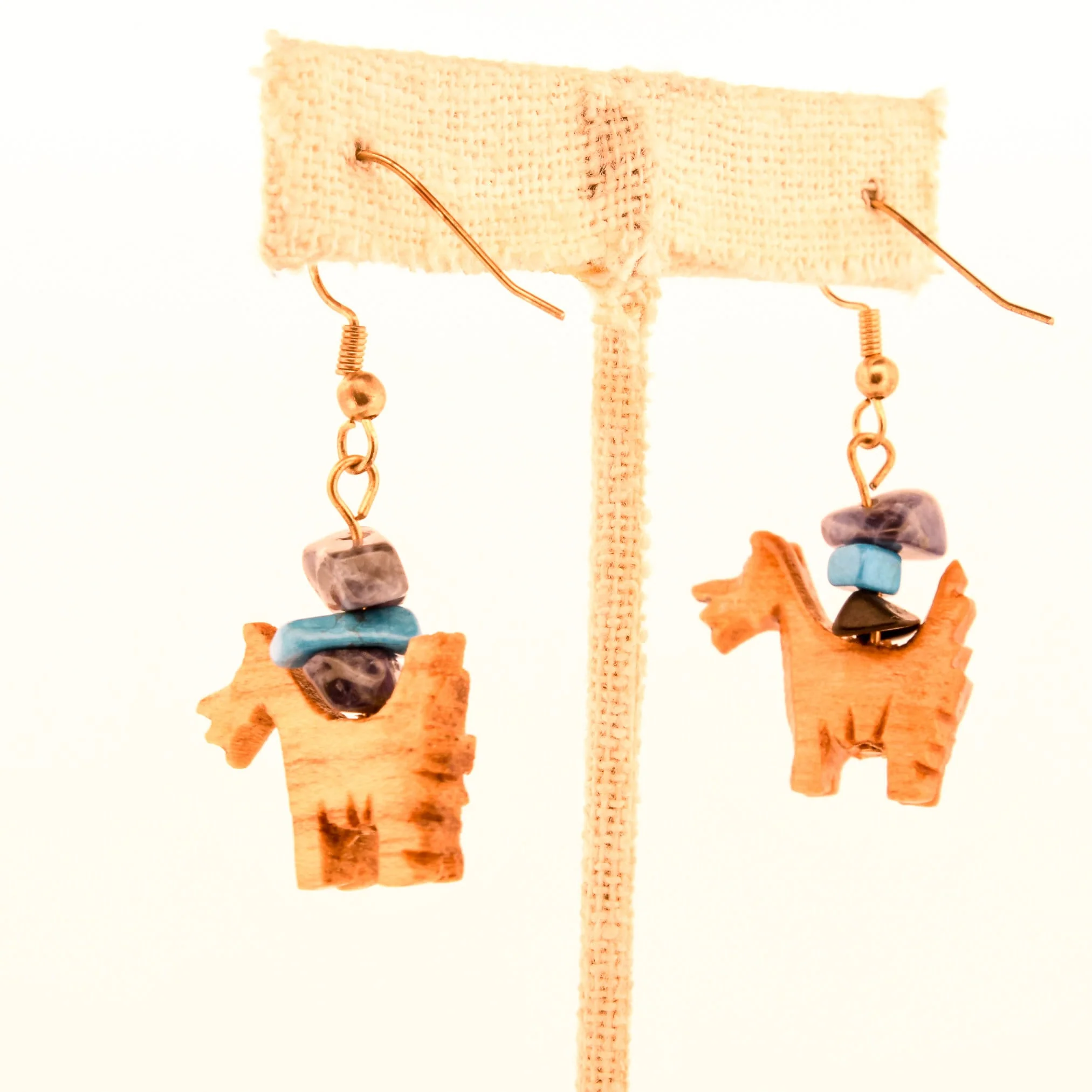 Scottish Dog Terrier Jewelry Scottie Dog Wood Earrings - Image 4