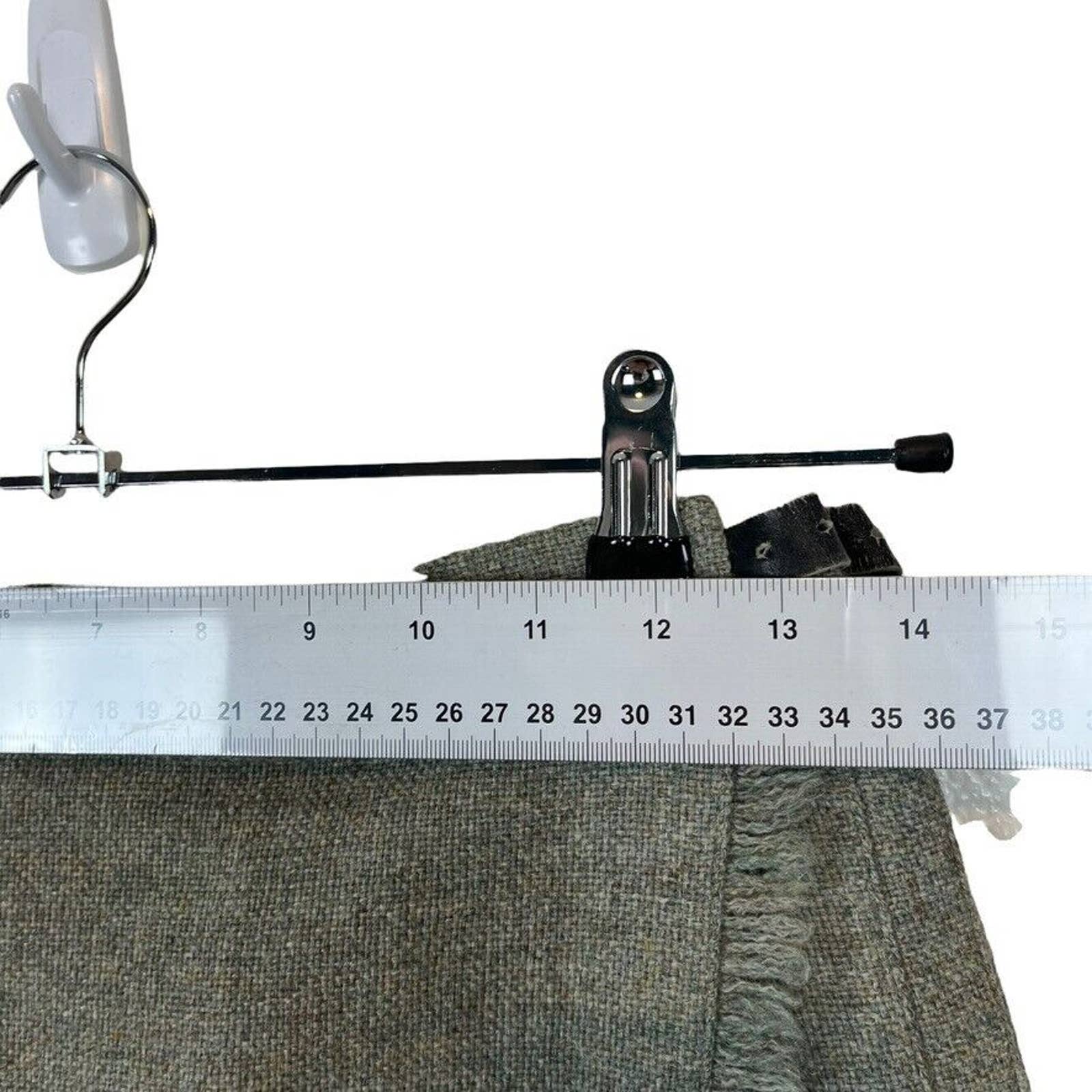 Scottish Wool Skirt Suit Kilt Style Women 30 In Waist Gray Brown Tweed Size S - Image 6