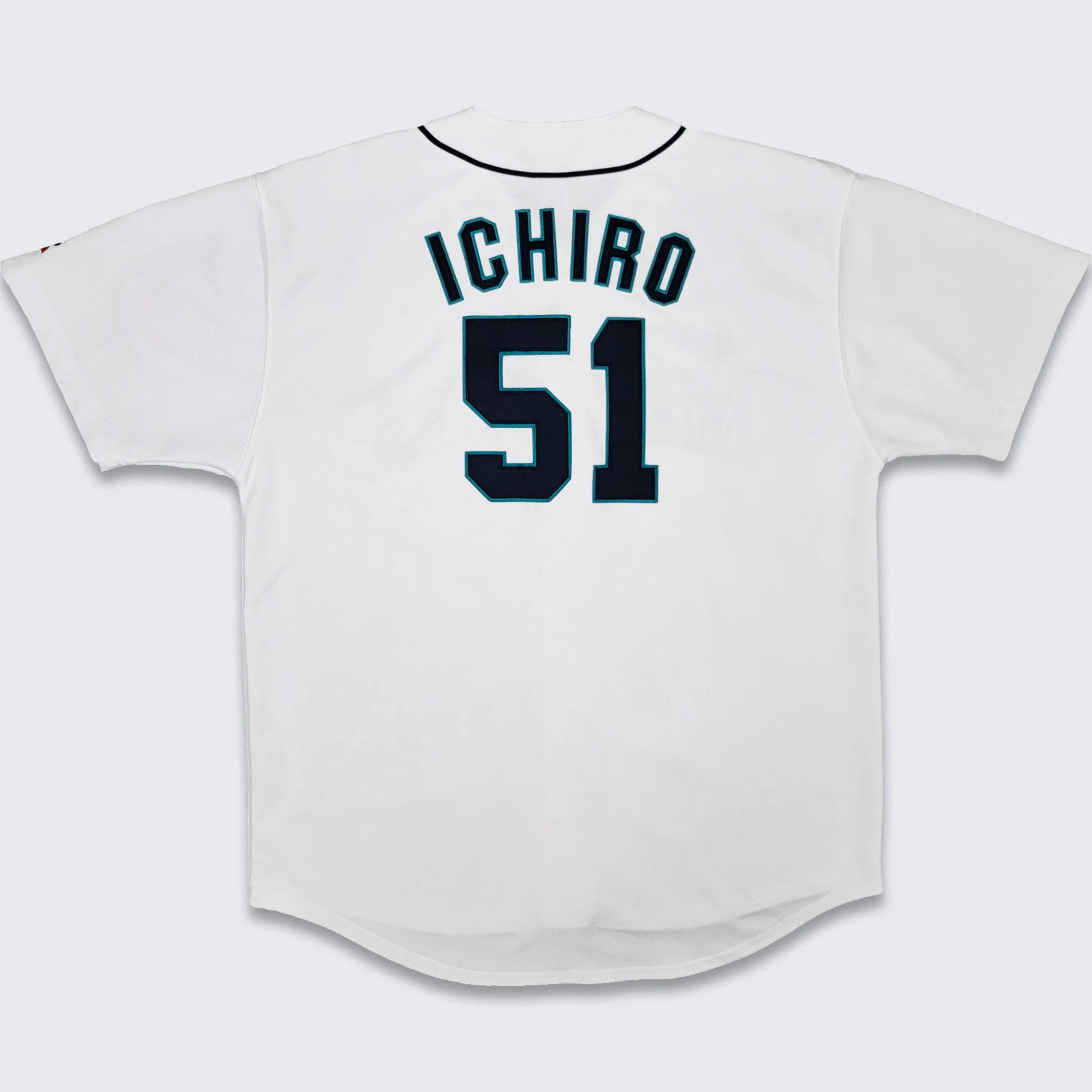 Seattle Mariners Vintage Ichiro Suzuki Russell Athletic Baseball Jersey Mlb White Button Up Shirt Men's Size 2xl - Image 2