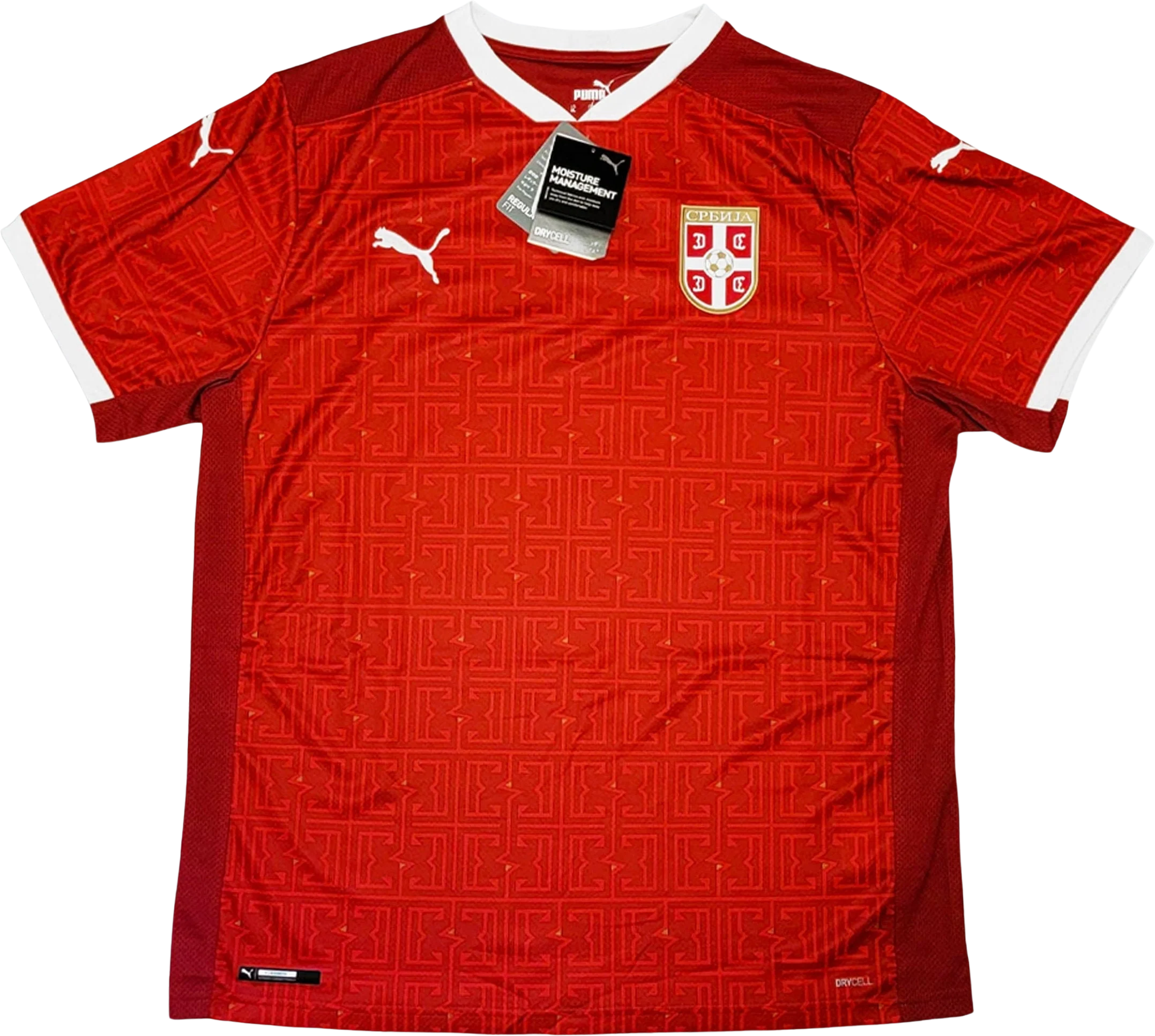 Serbia Brand New Puma Red Soccer Jersey Size Men's Small by Puma