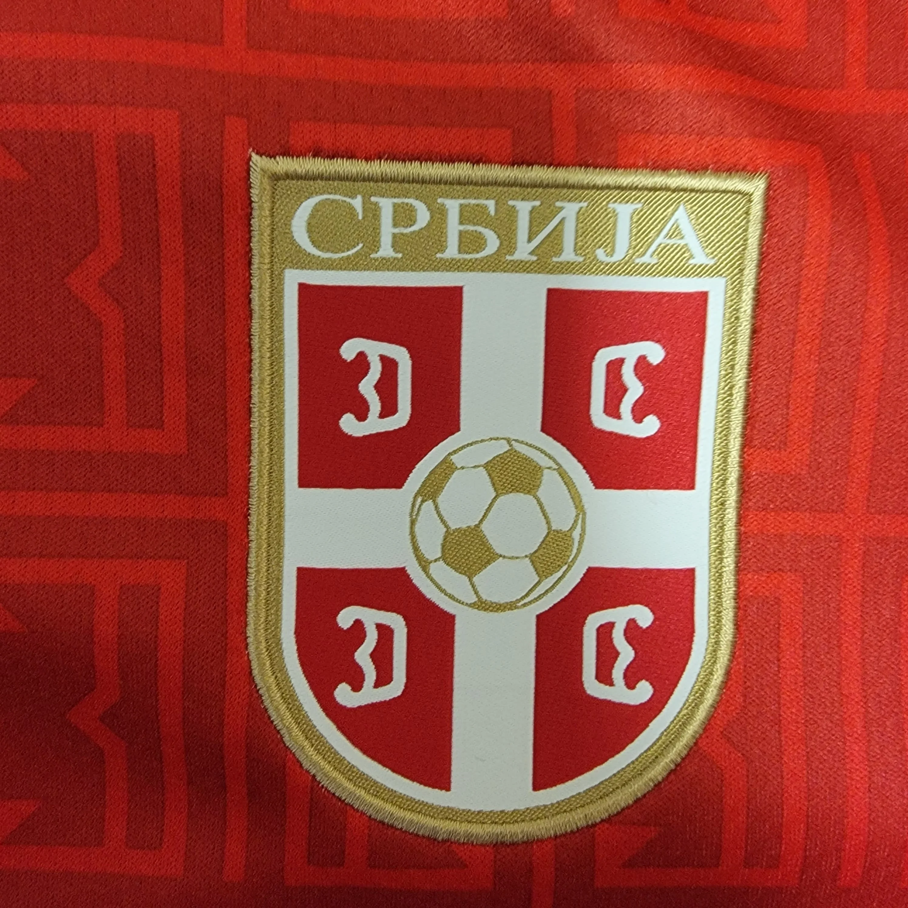 Serbia Brand New Puma Red Soccer Jersey Size Men's Small by Puma - Image 2