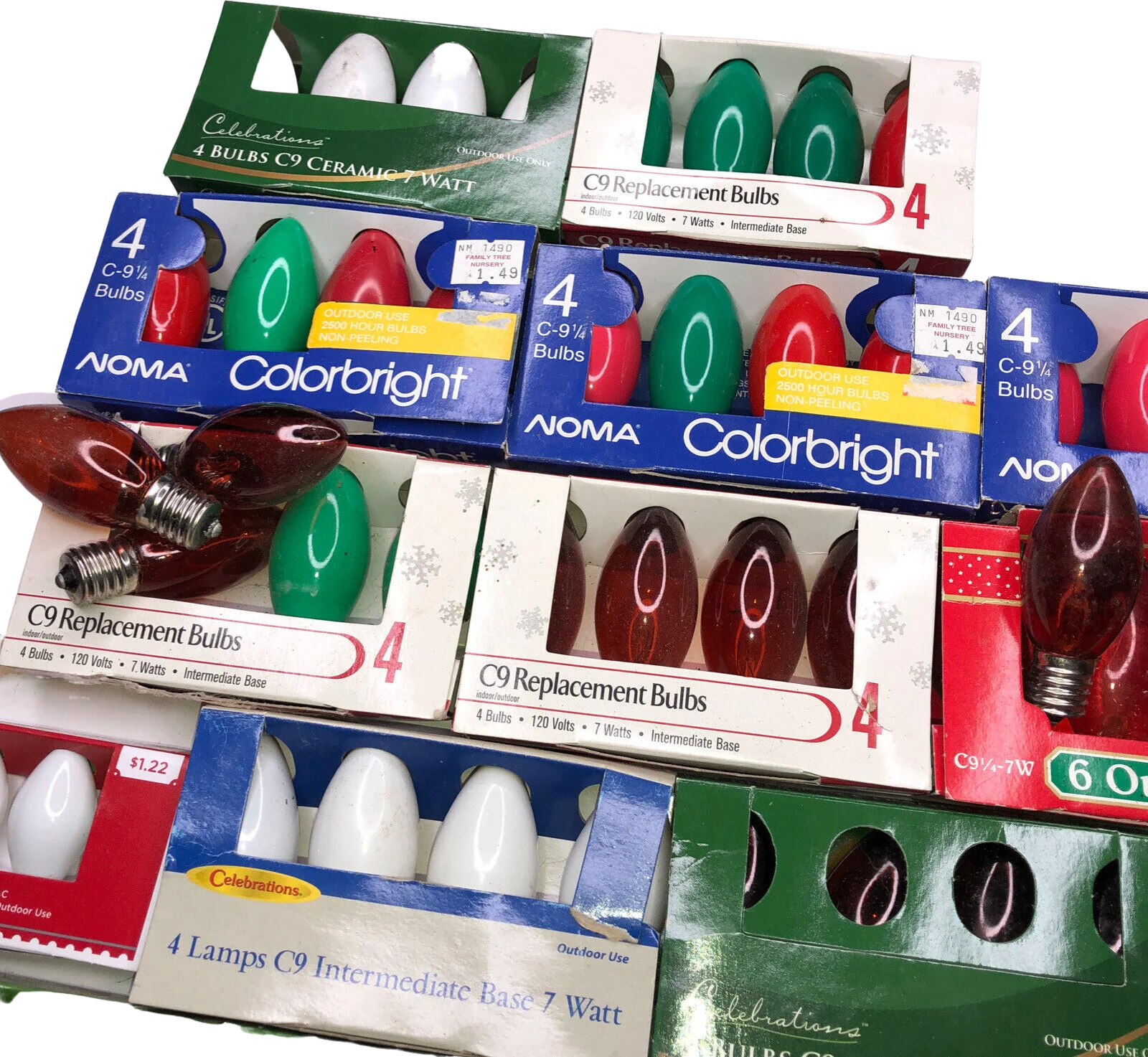 Set Christmas Santa Claus Candlesticks Nip Holiday - Image 2