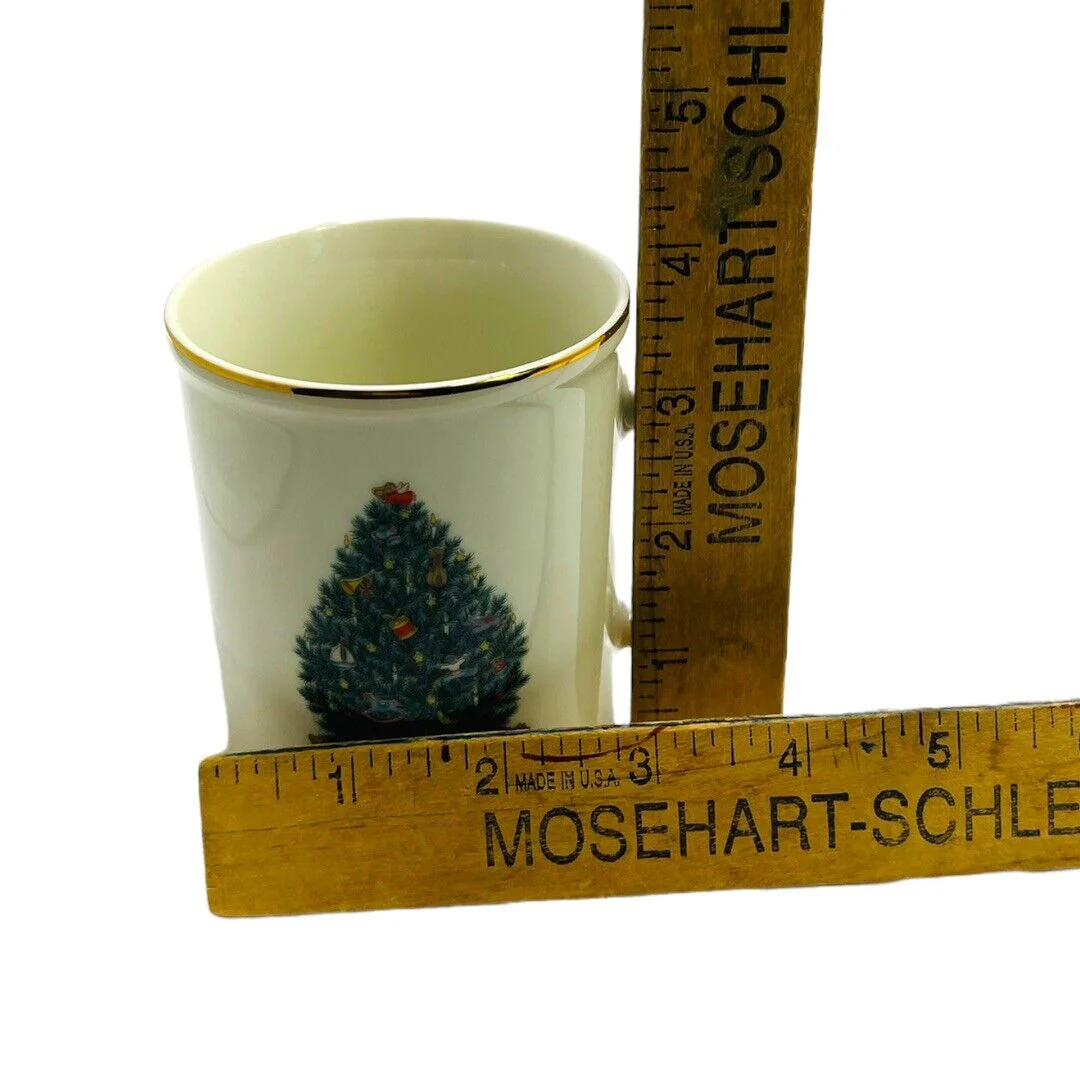 Set of 4 Royal Gallery 6377 Christmas Tree Coffee Mugs Cups Gold Trim by Royal Gallery - Image 11