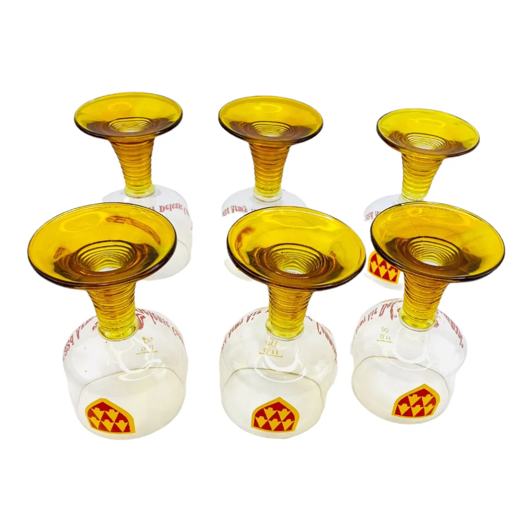 Set of 7 Aadcom Crest Cordials Glasses Stand 32nd Army Air Defense Command 70s by 32nd Army Air Defense - Image 5