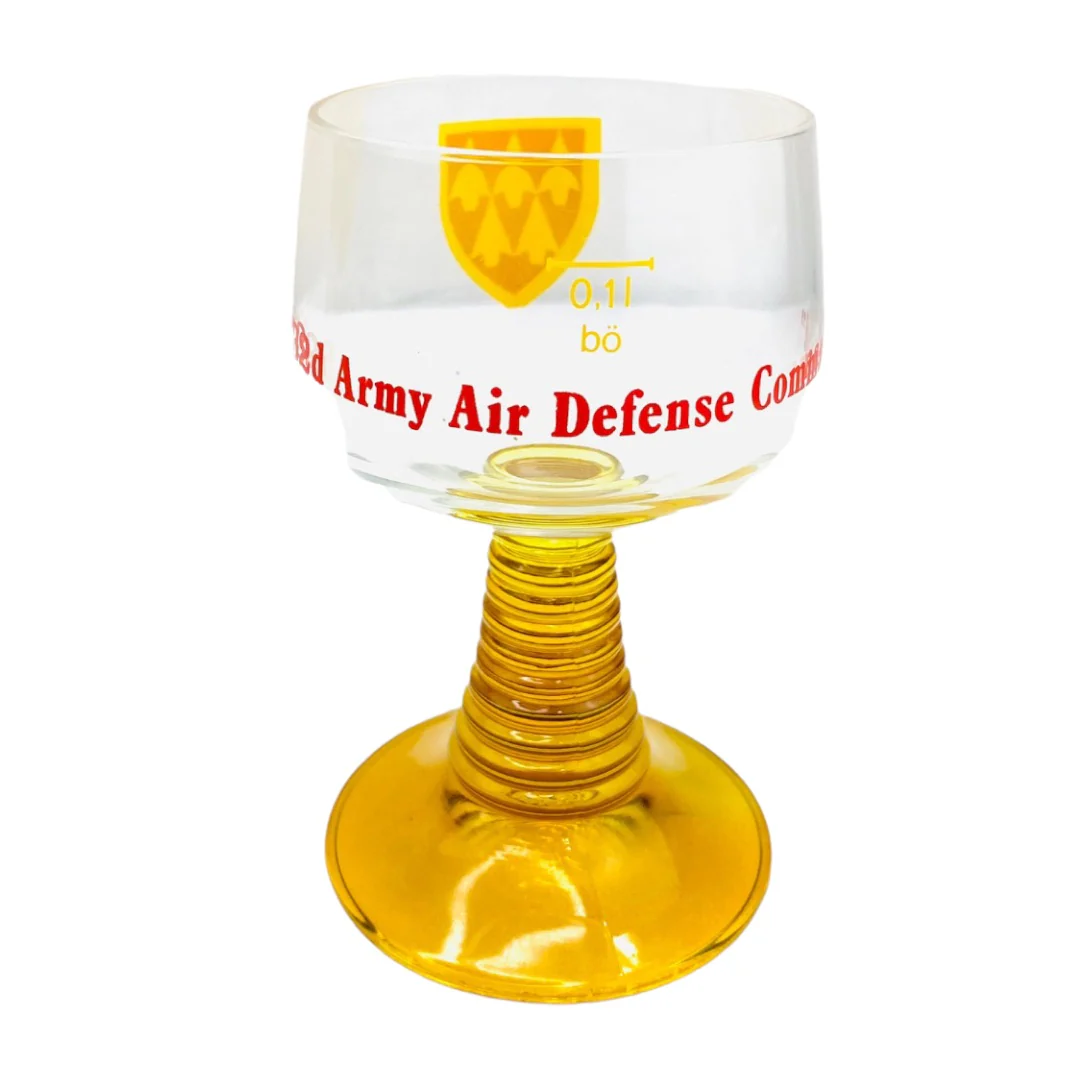 Set of 7 Aadcom Crest Cordials Glasses Stand 32nd Army Air Defense Command 70s by 32nd Army Air Defense - Image 8