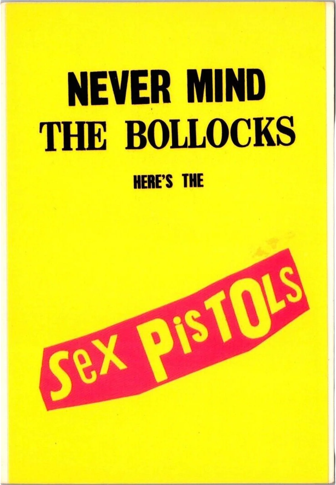 Sex Pistols Never Mind The Bollocks Here's The Postcard Vintage British Punk