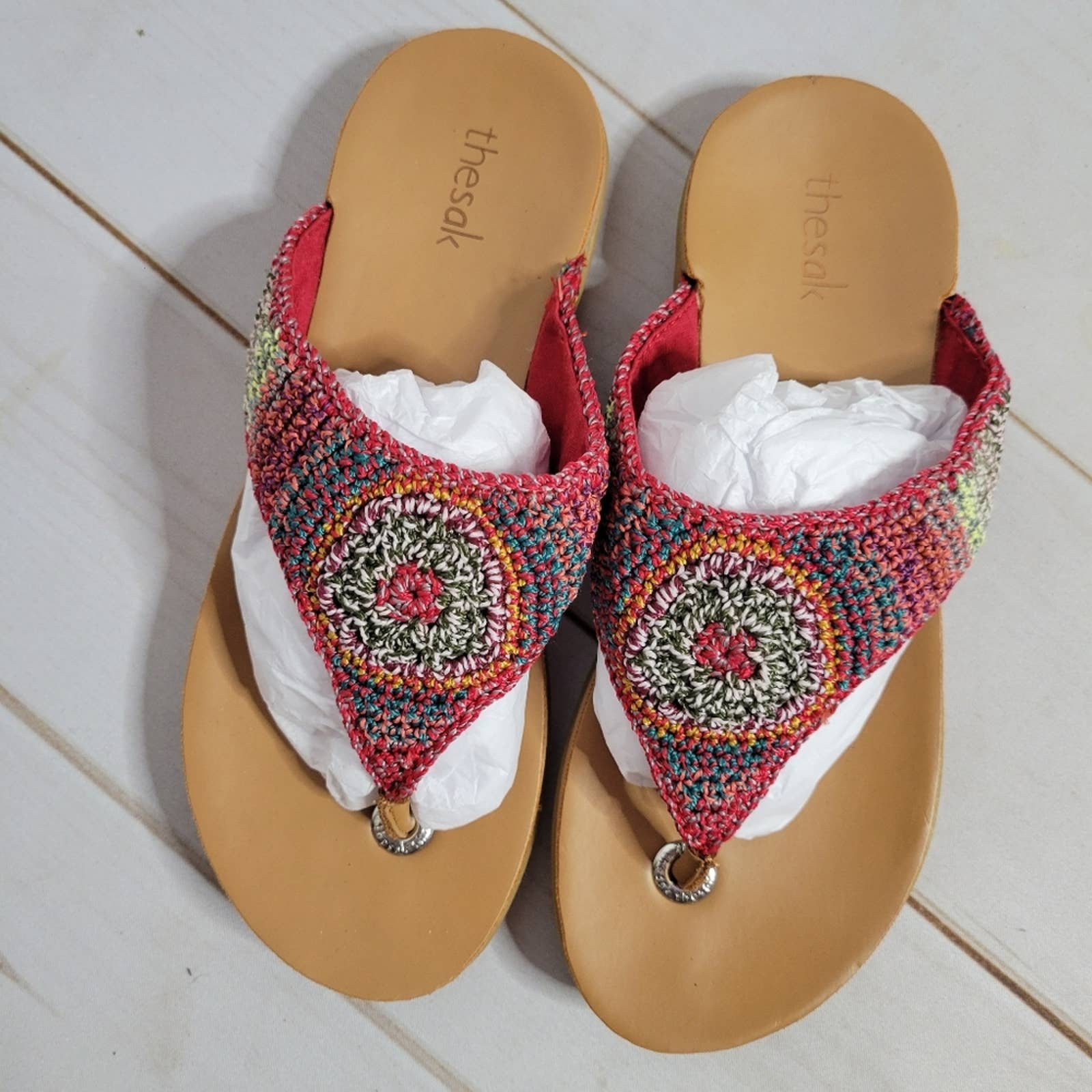 Shana Crochet Thong Sandals by The Sak - Image 2