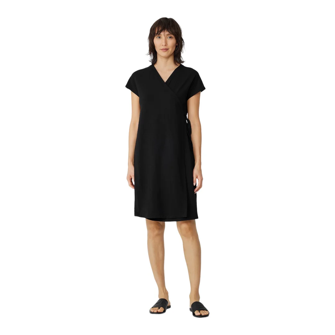 Shift Dress Lightweight Viscose Jersey Nwt Womens Black Large by Eileen Fisher - Image 12