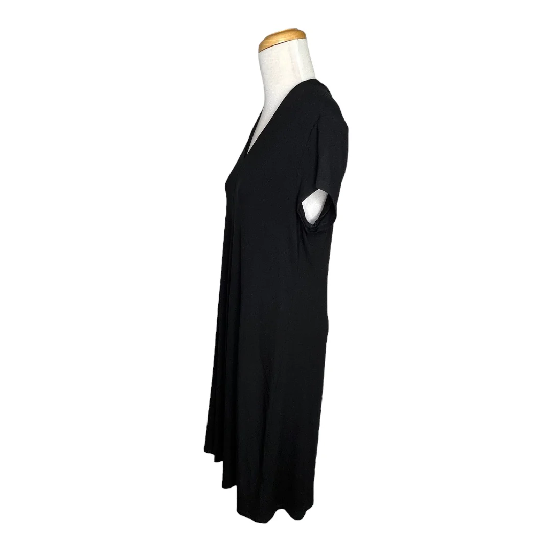 Shift Dress Lightweight Viscose Jersey Nwt Womens Black Large by Eileen Fisher - Image 4