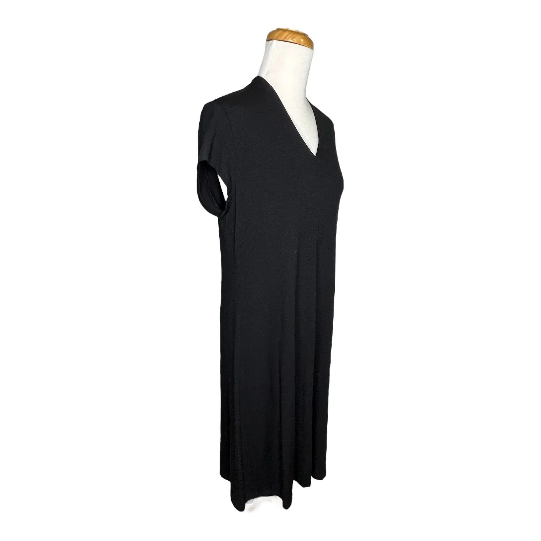 Shift Dress Lightweight Viscose Jersey Nwt Womens Black Large by Eileen Fisher - Image 7