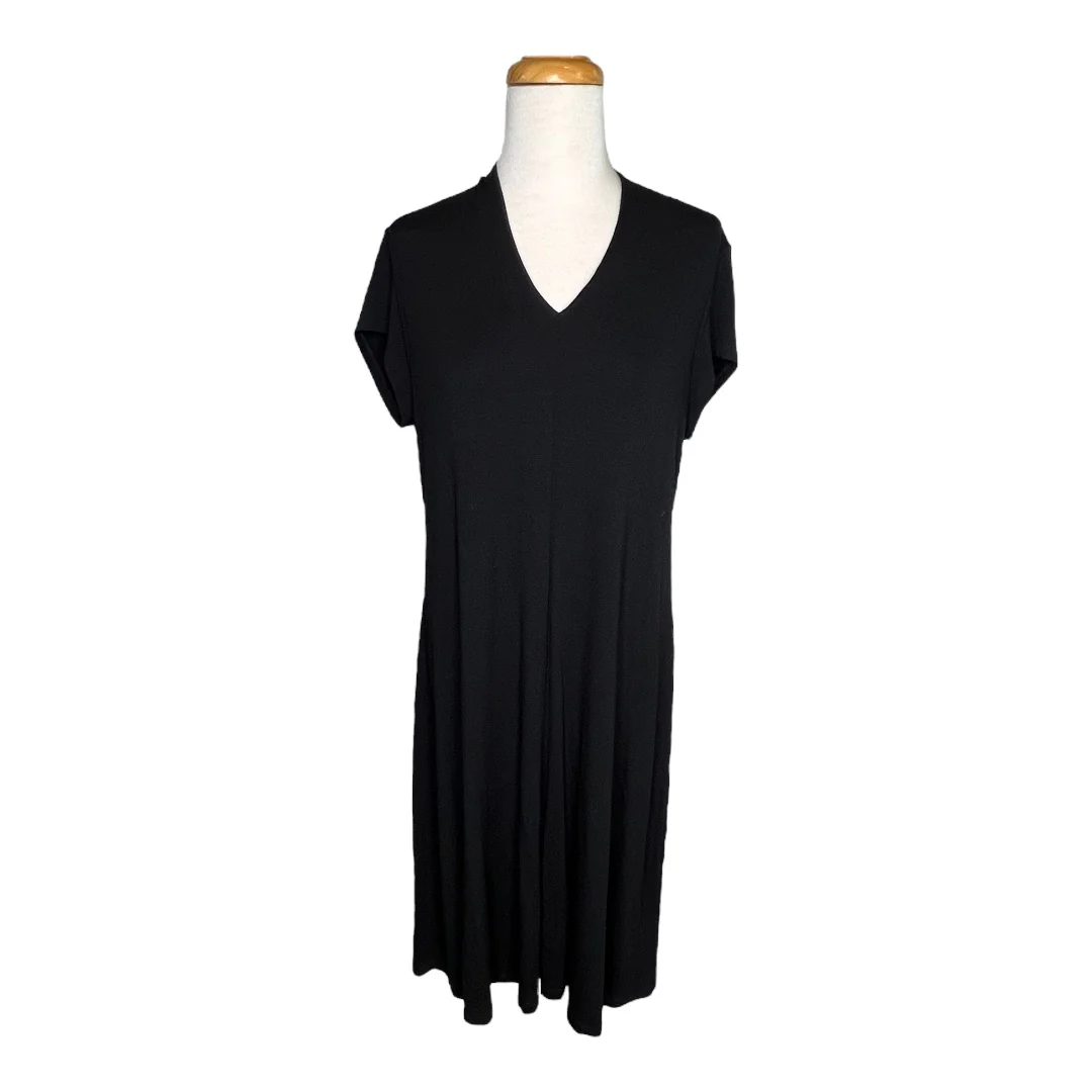 Shift Dress Lightweight Viscose Jersey Nwt Womens Black Large by Eileen Fisher - Image 9