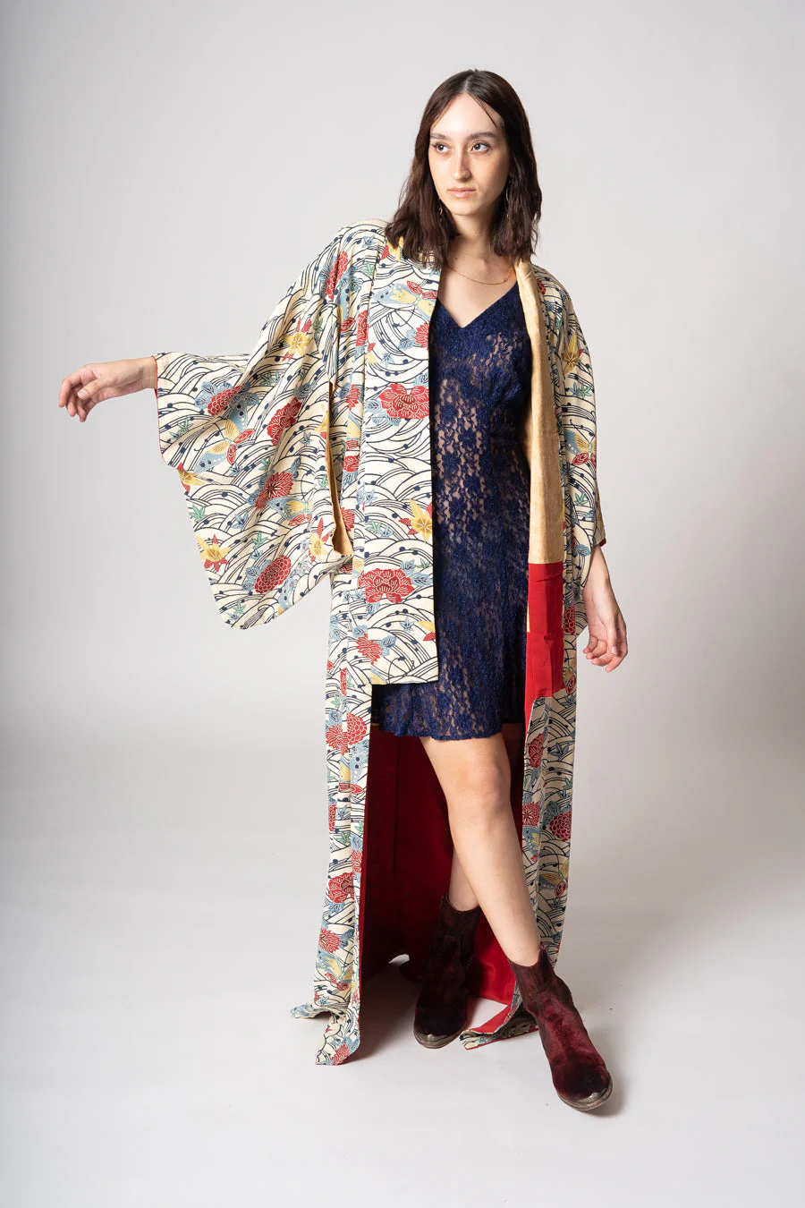Silk Butterfly Kimono - Image 3