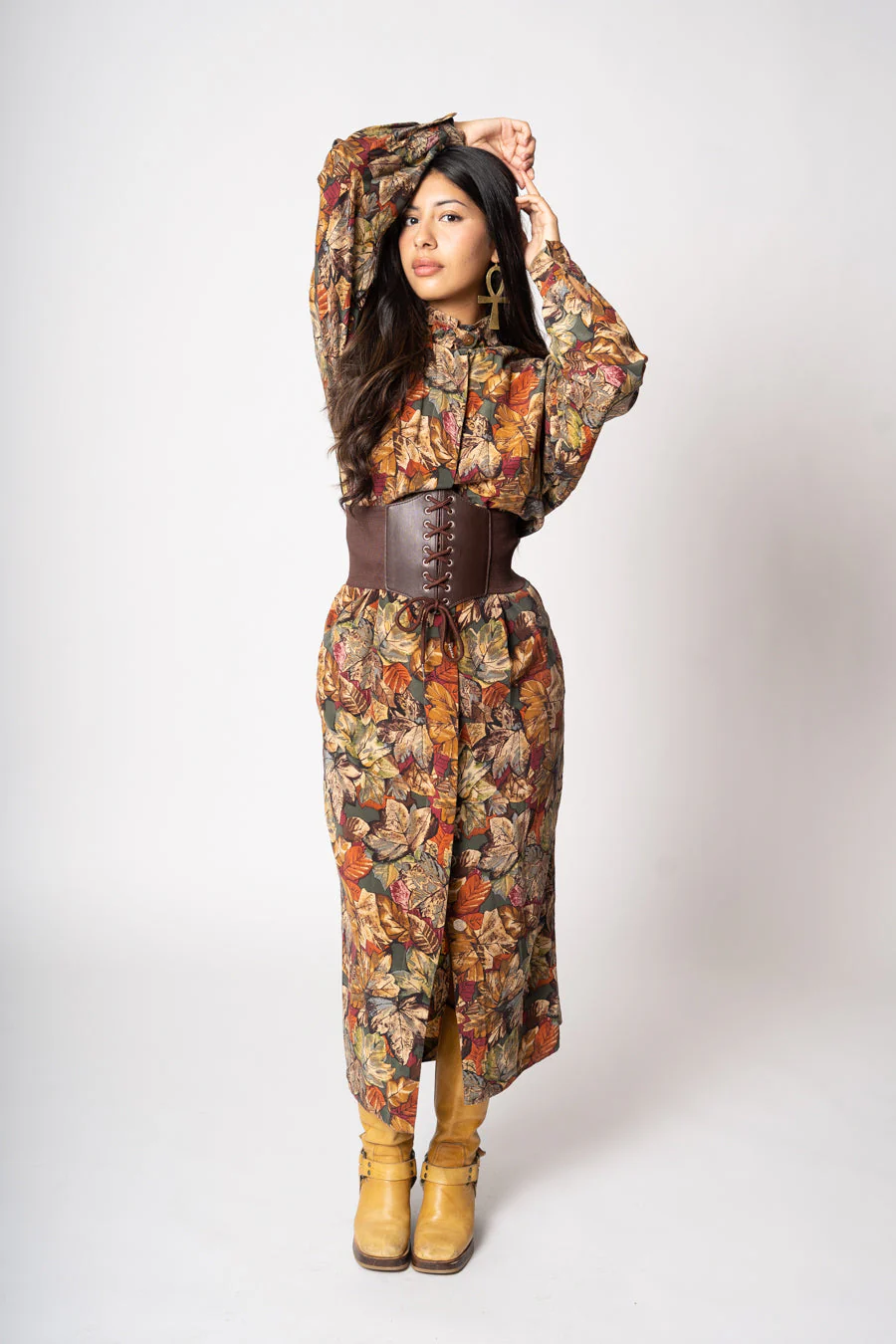 Silk Harvest Dress by Maggie London - Image 5