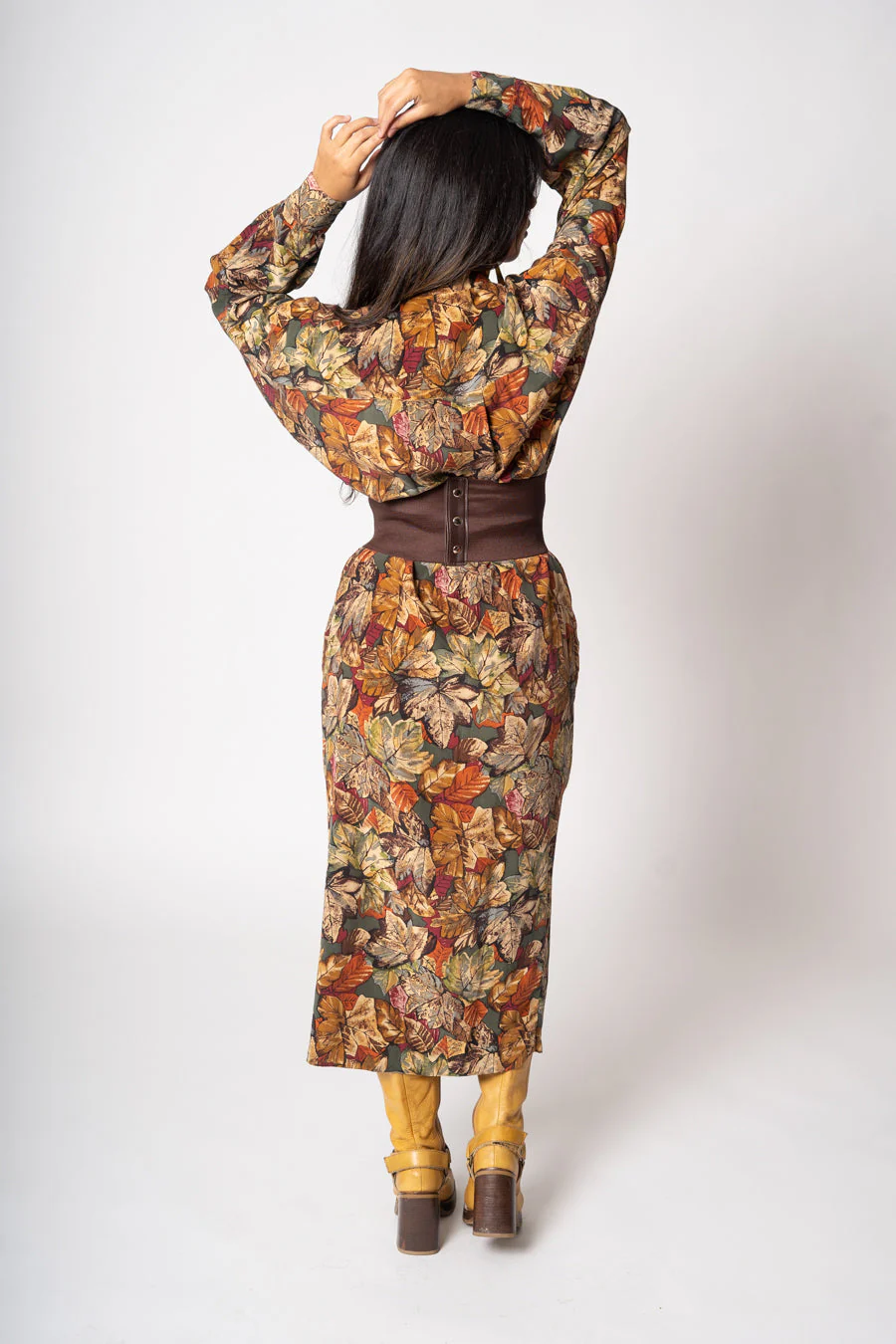 Silk Harvest Dress by Maggie London - Image 8