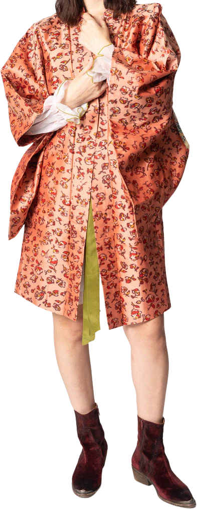 Silk Rosebud Haori Jacket
