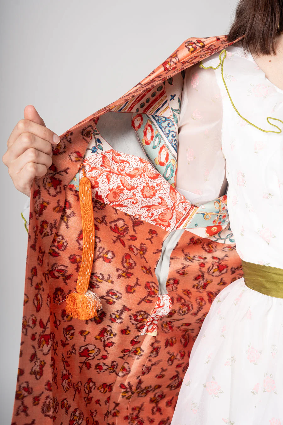 Silk Rosebud Haori Jacket - Image 10