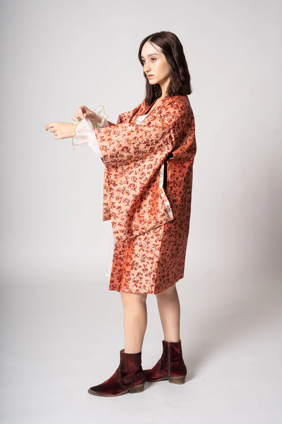Silk Rosebud Haori Jacket - Image 7