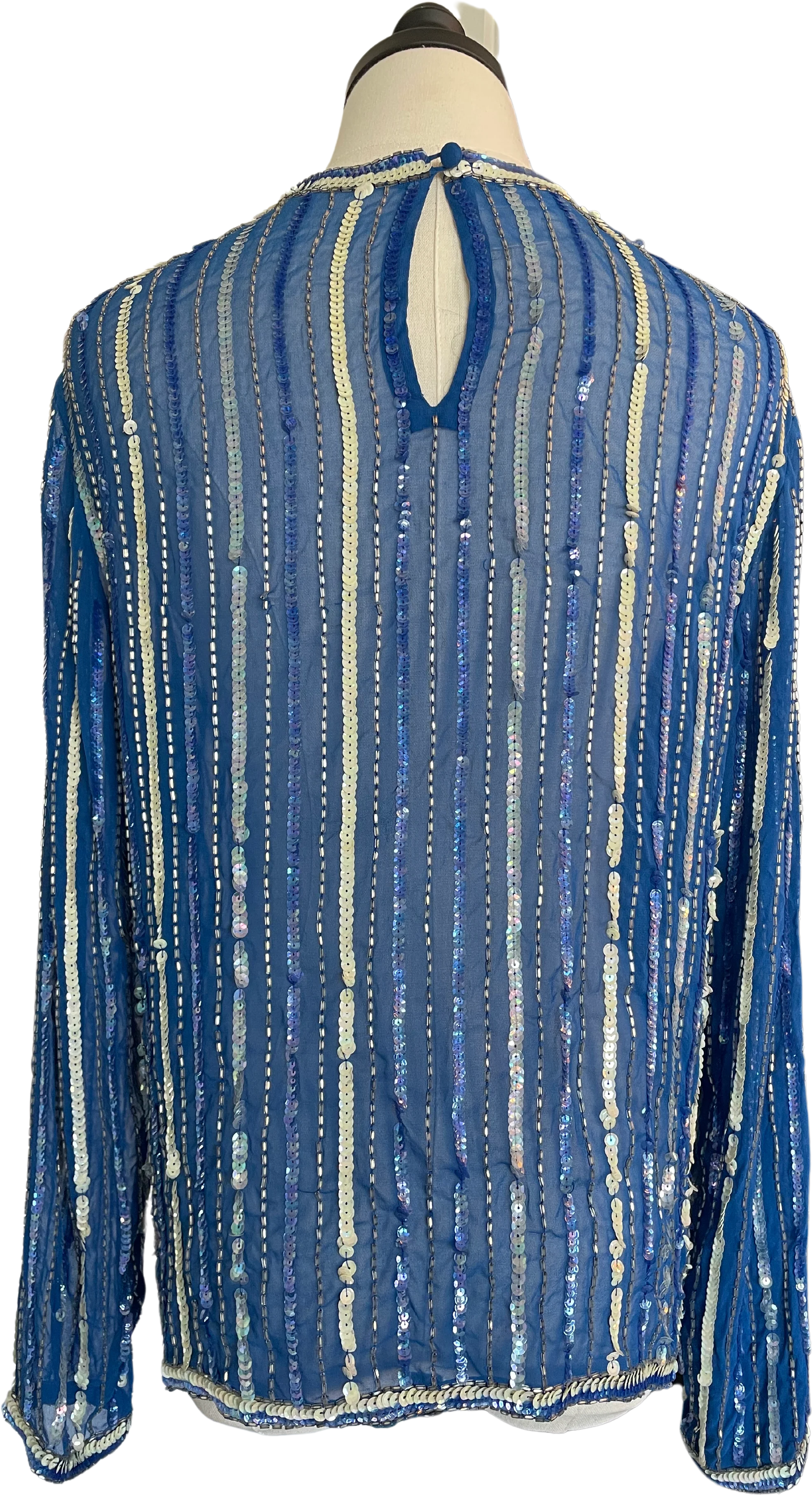 Silk Sequin Blouse By Hall of Hanover - Image 2