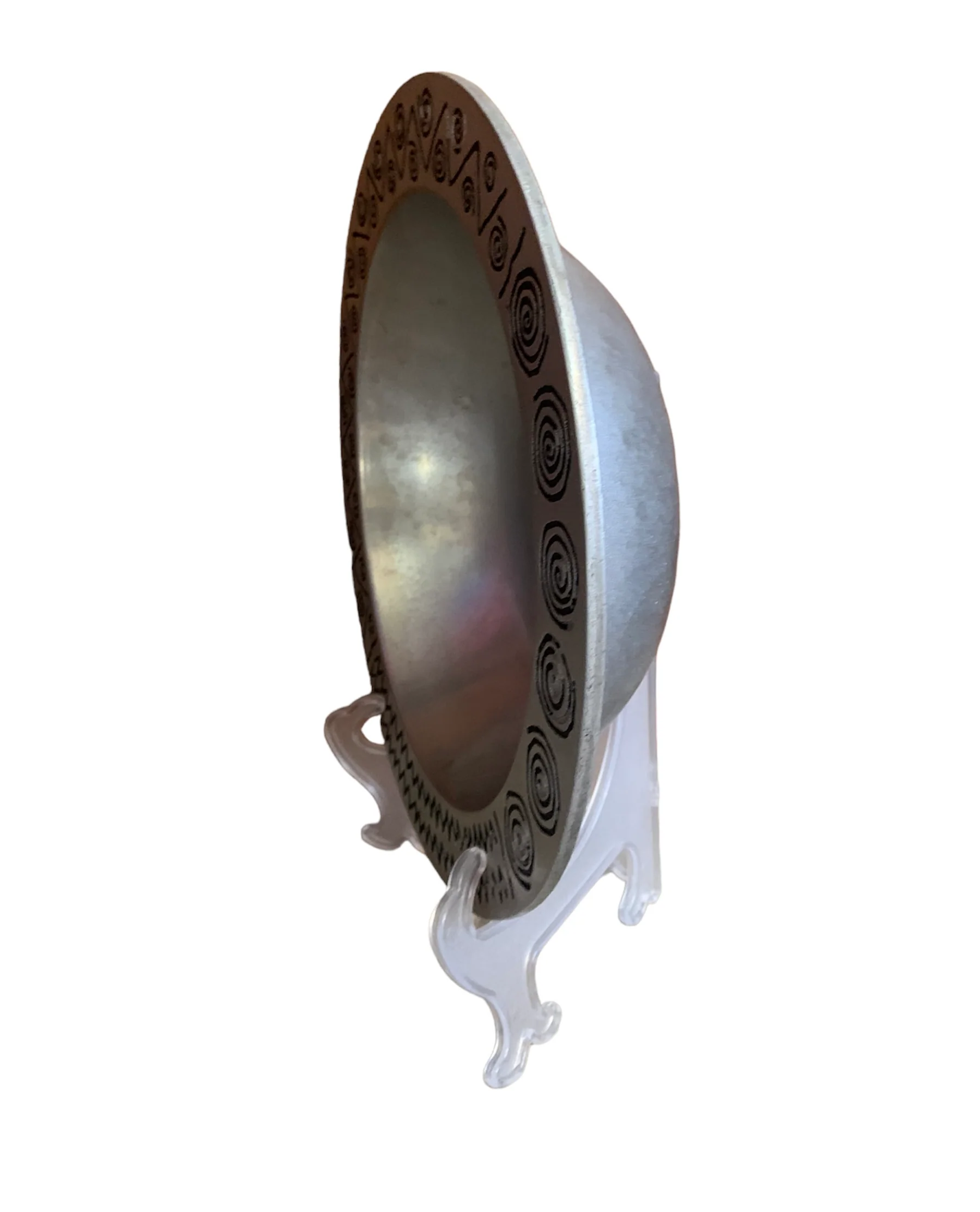 Silver Aztec Print Bowl - Image 3