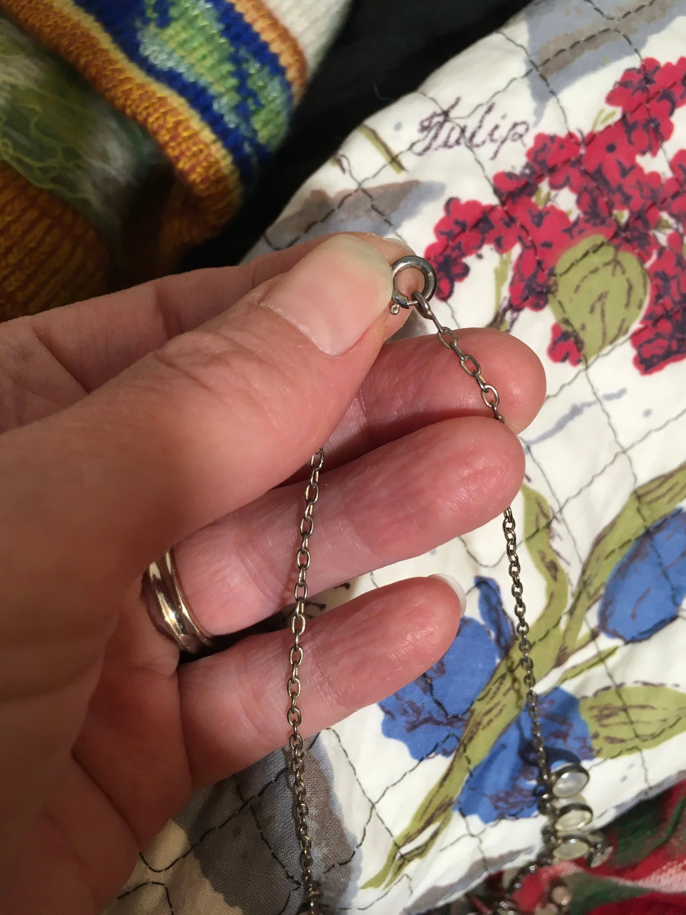 Silver Moonstone Collar Bib Necklace - Image 8
