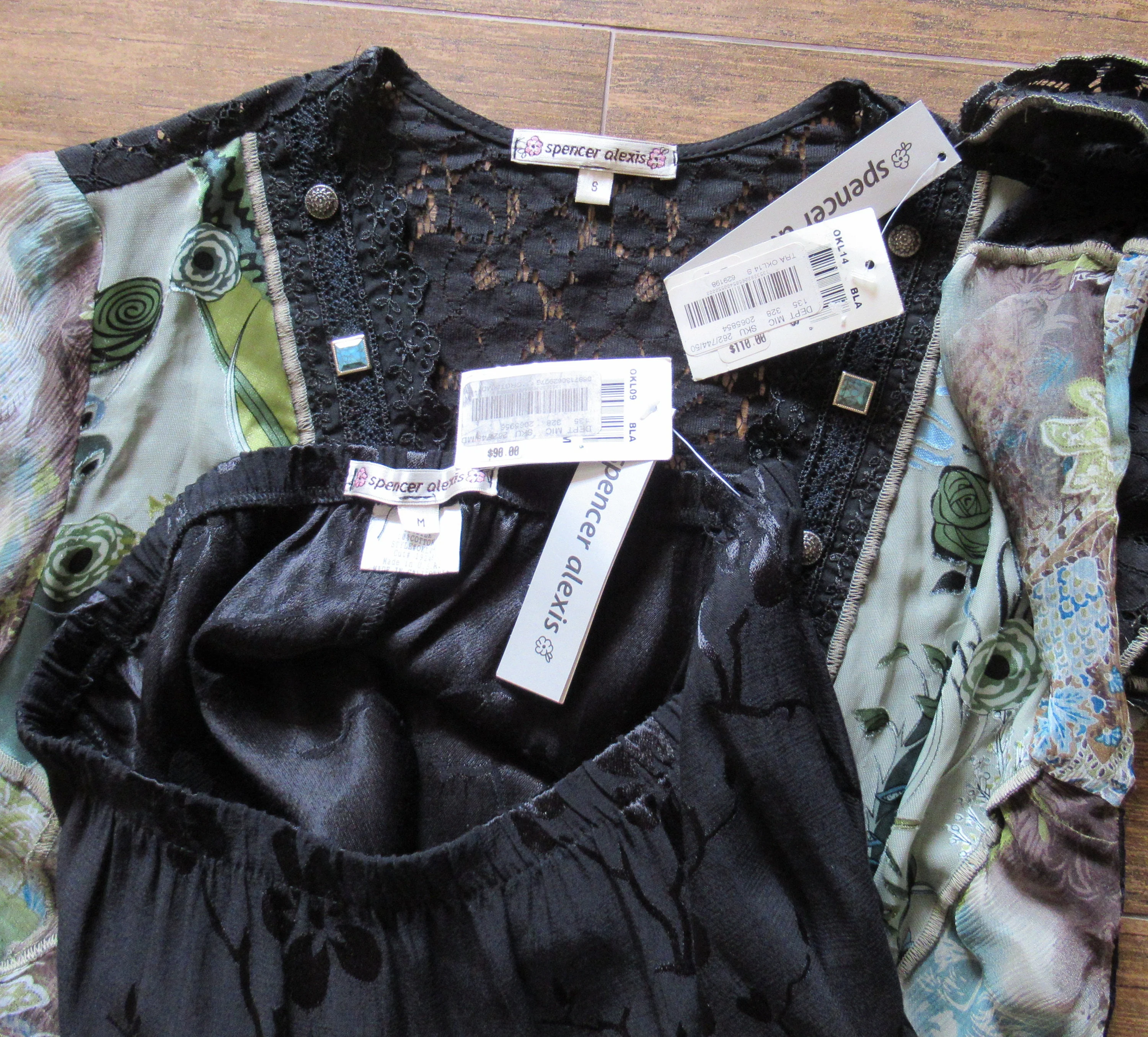 Skirt and Top Set S Attached Spencer Alexis Chic Lace Jacket Elastic Skirt Black Lace by Spencer Alexis - Image 3