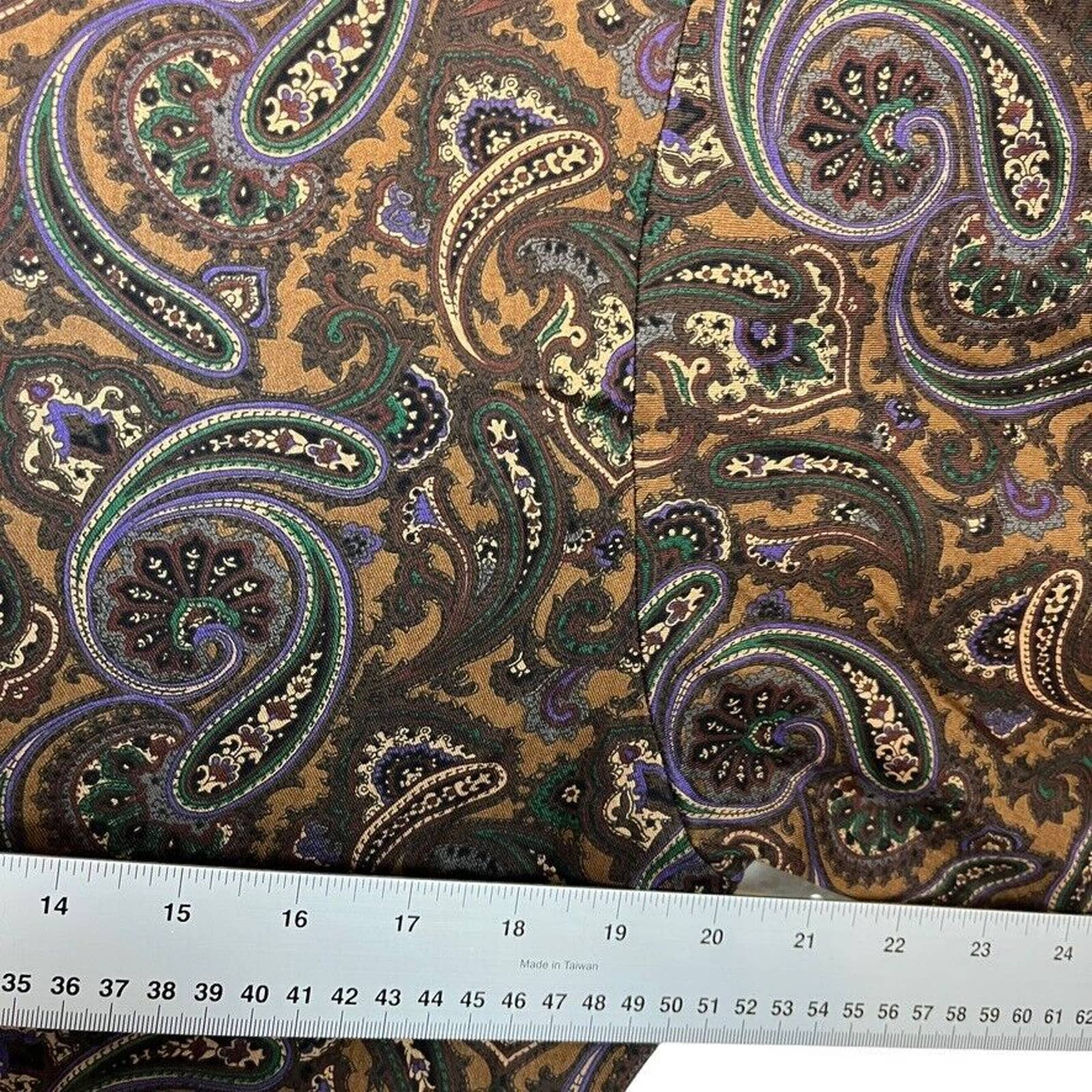 Skirt Set Made In Usa Women Paisley Skirt Sz 10 Shirt Sz 8 Cotton by Chris Kellog - Image 5
