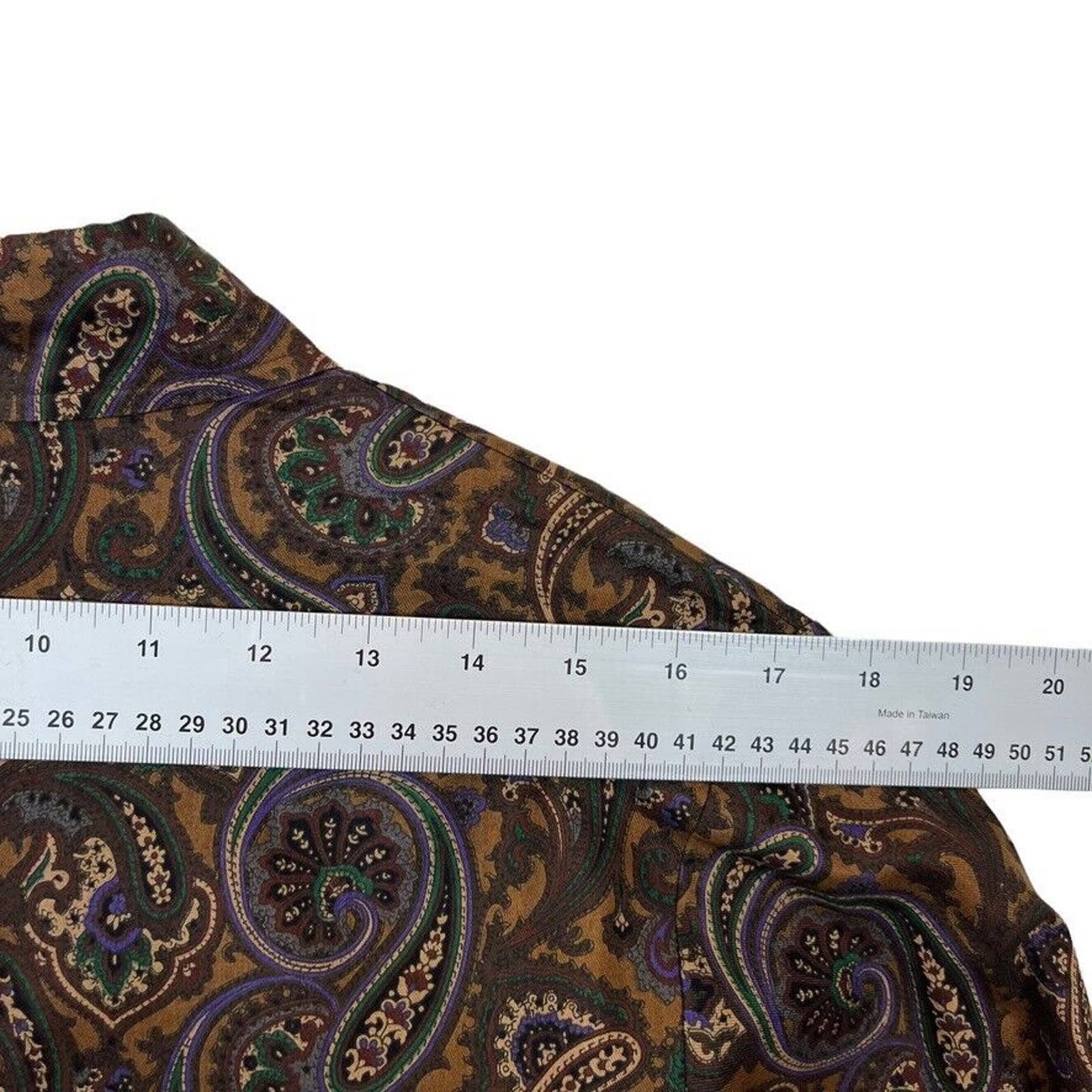 Skirt Set Made In Usa Women Paisley Skirt Sz 10 Shirt Sz 8 Cotton by Chris Kellog - Image 6