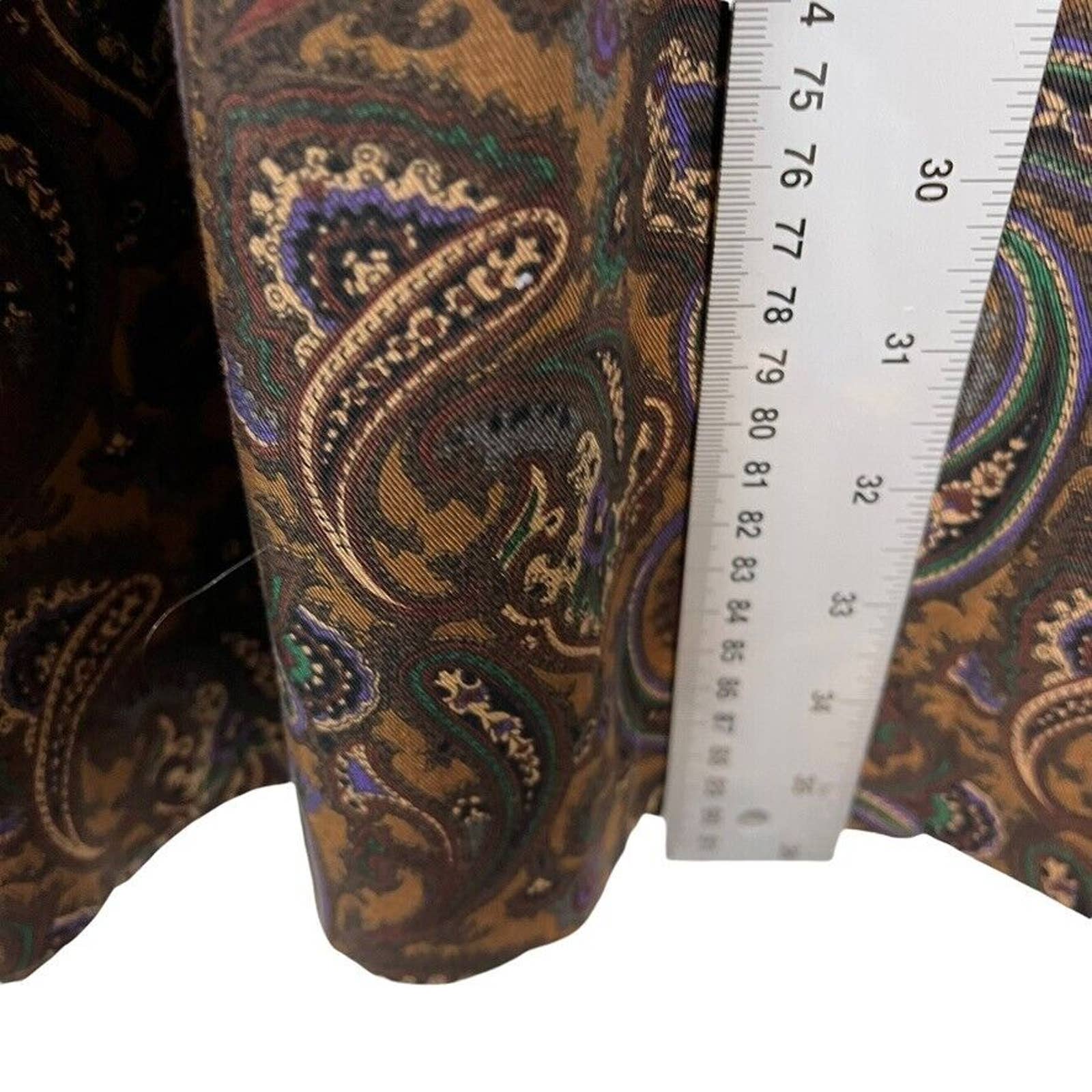 Skirt Set Made In Usa Women Paisley Skirt Sz 10 Shirt Sz 8 Cotton by Chris Kellog - Image 8