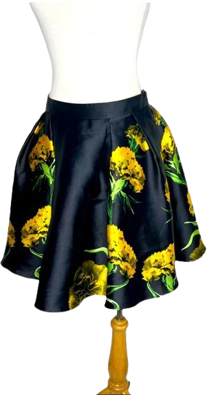 Skirt Skater Full Skirt Side Pockets Womens Sz 6 by Terani Couture