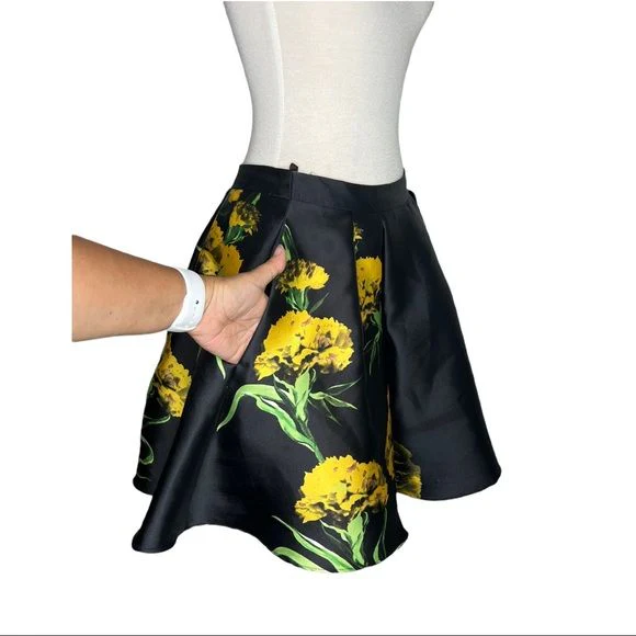 Skirt Skater Full Skirt Side Pockets Womens Sz 6 by Terani Couture - Image 6