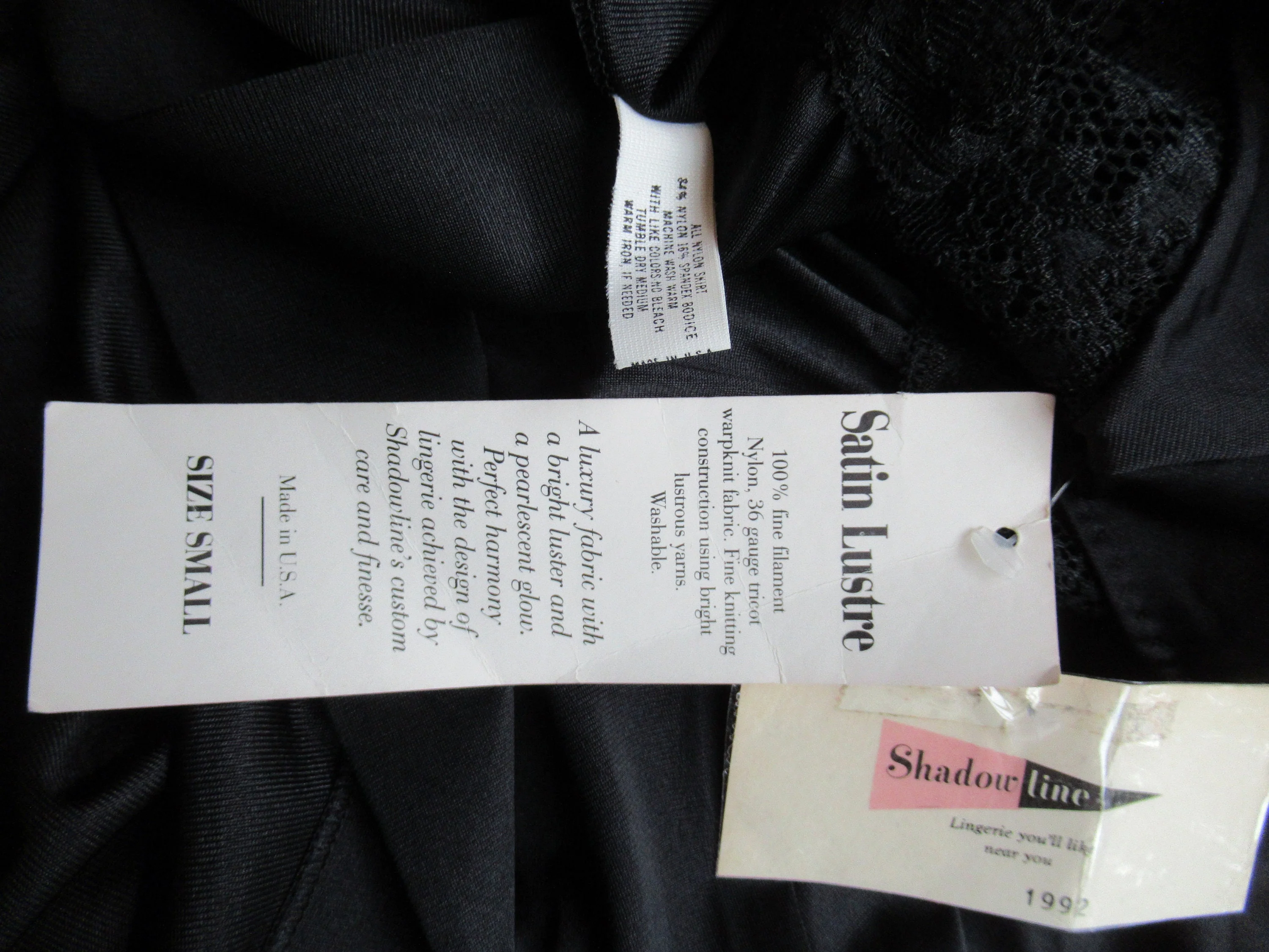 Small Shadowline Robe Never Worn Open Front Style Negligee Nylonspandex Mix Lace Trim Bodice by Shadowline - Image 8