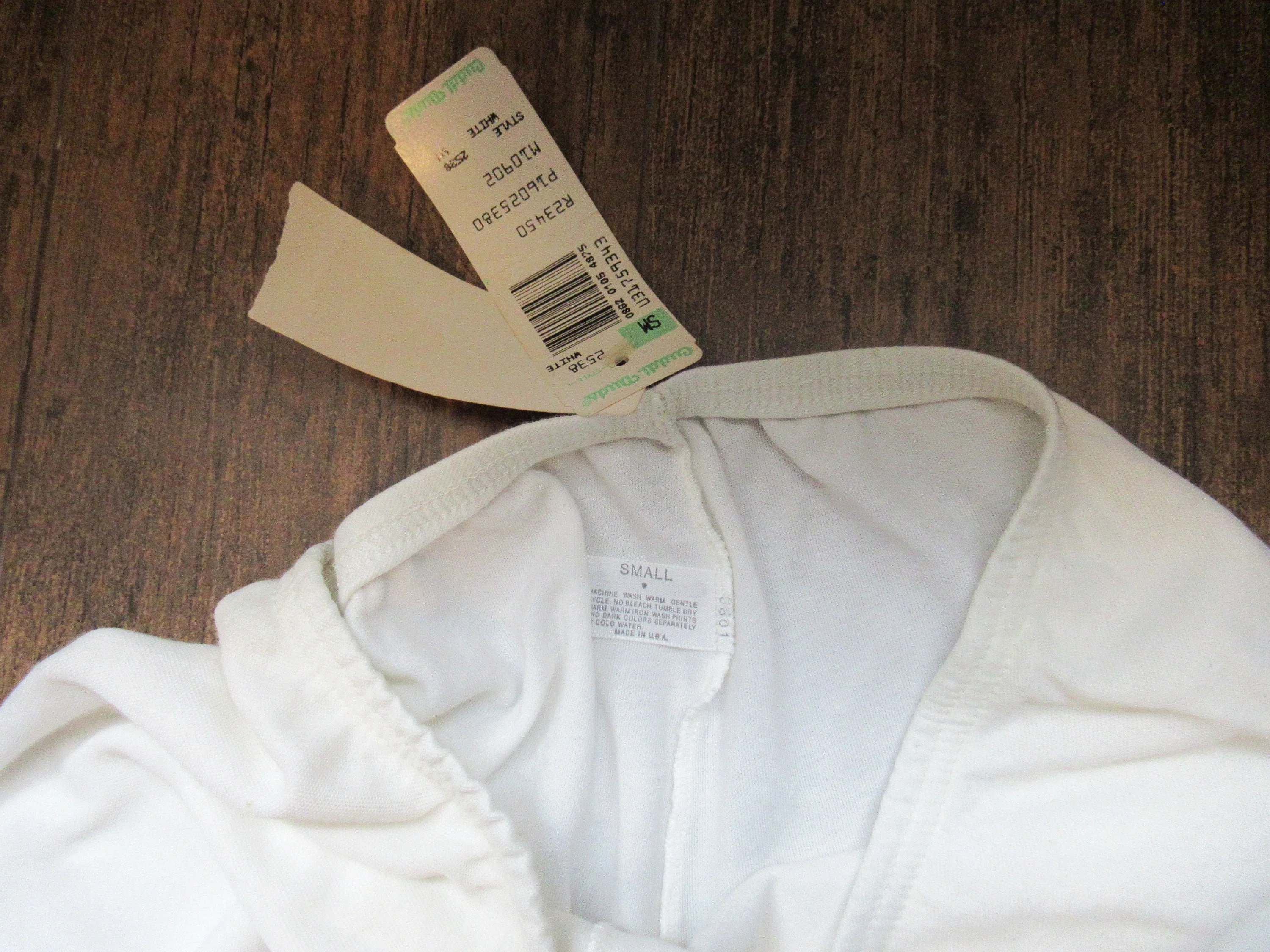 Small Short Pants Cuddl Duds White All White with Lace Trimcuffs Cotton and Nylon Vintage Winter Weather Comfort by Cuddl Duds - Image 7