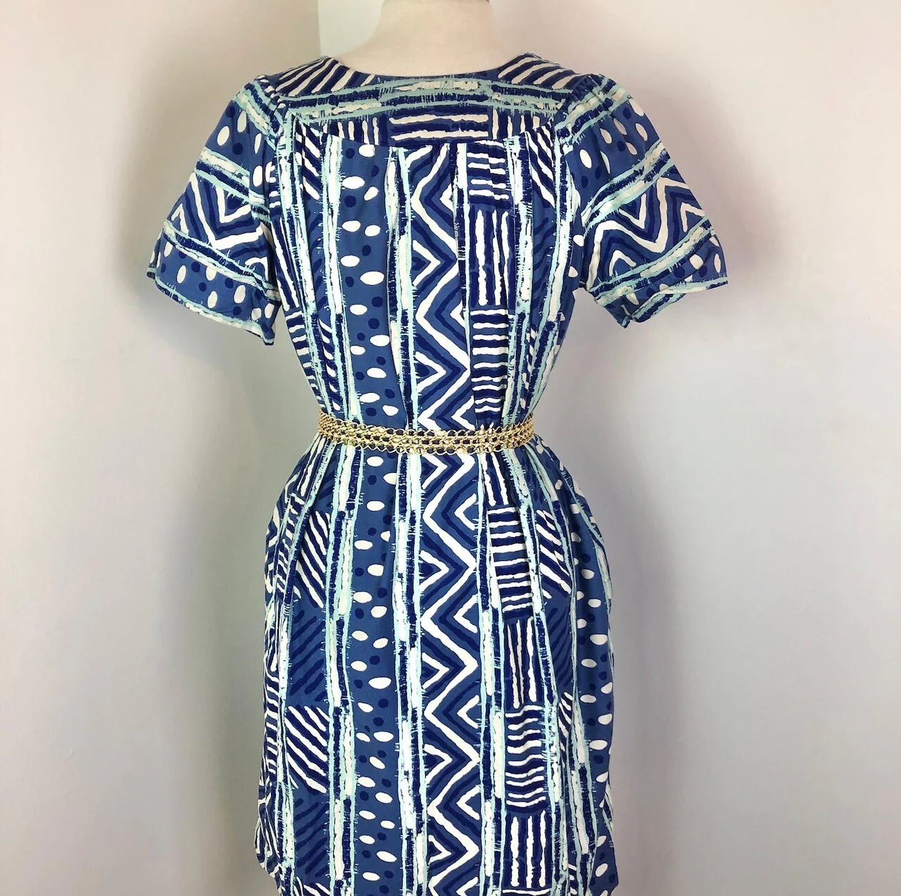 Small To Xl Super Cute 90s Abstract Print Muumuu Robuck Co by Sears - Image 4