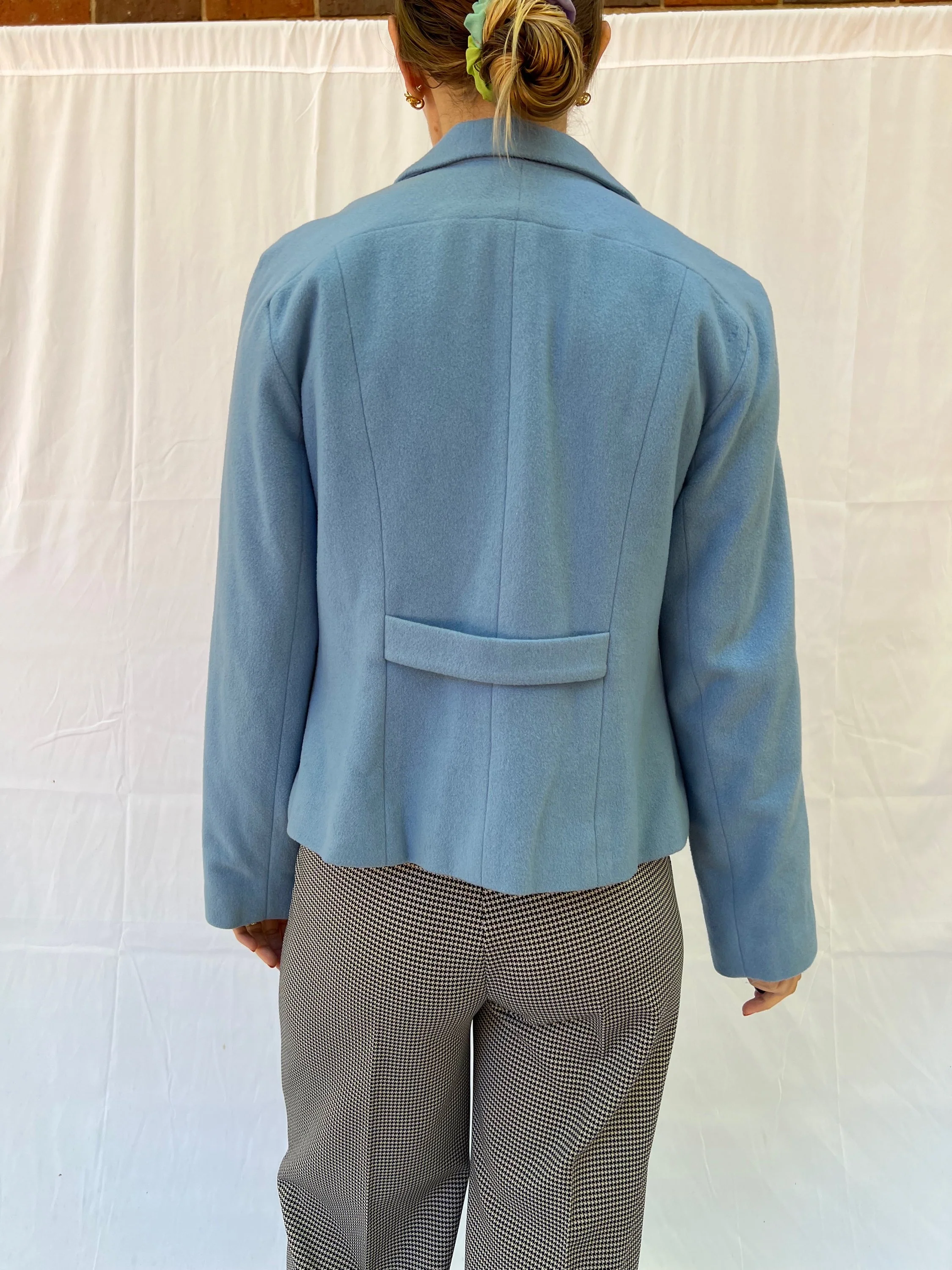 Soft Baby Blue Zip Up Jacket - Image 4