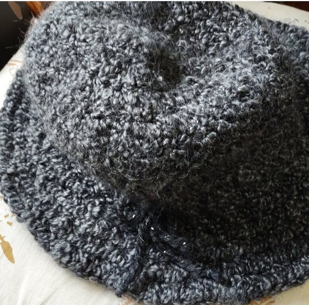 Soft Knit Hat with Metalic Draw String - Image 6