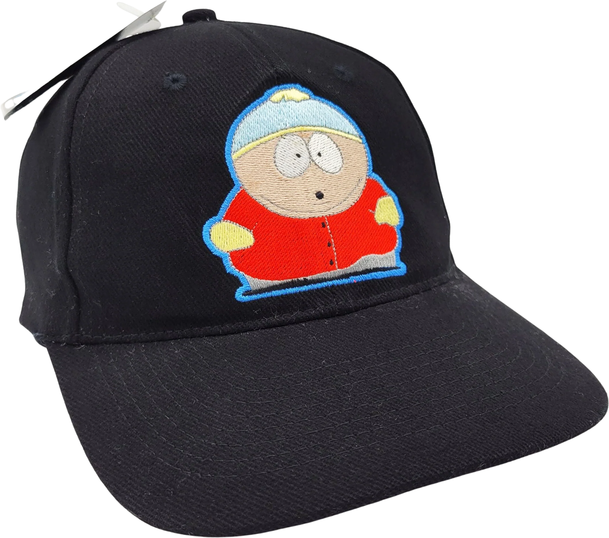 South Park Vintage 90s Cartman Snapback Hat Cartoon Tv Promo Black Baseball Style Cap One Size