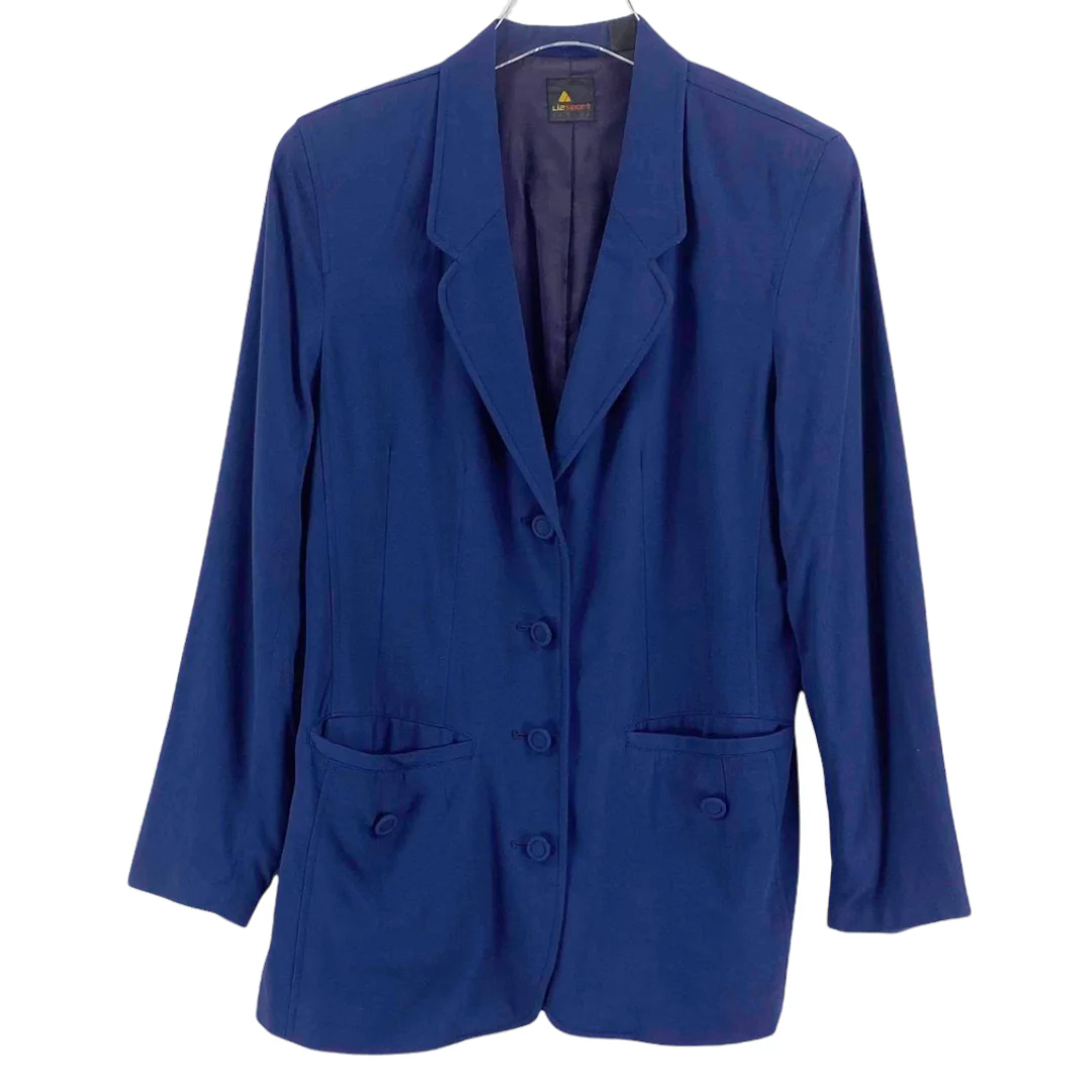 Sport Petite Vintage Navy Blazer by Liz Claiborne - Image 9