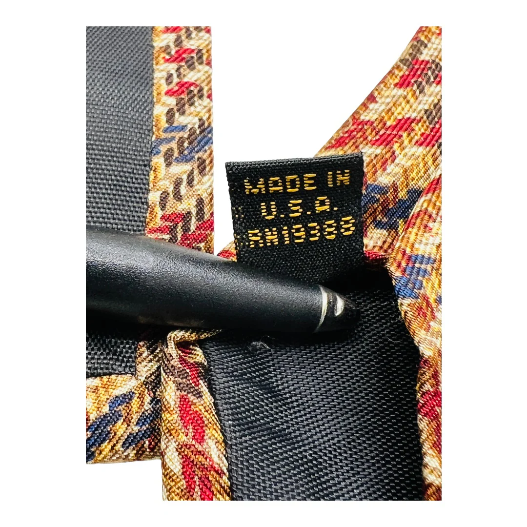 80s Sporting Colours Men's Tie 100% Silk by Alexander Julian By Alexander Julian - Image 8